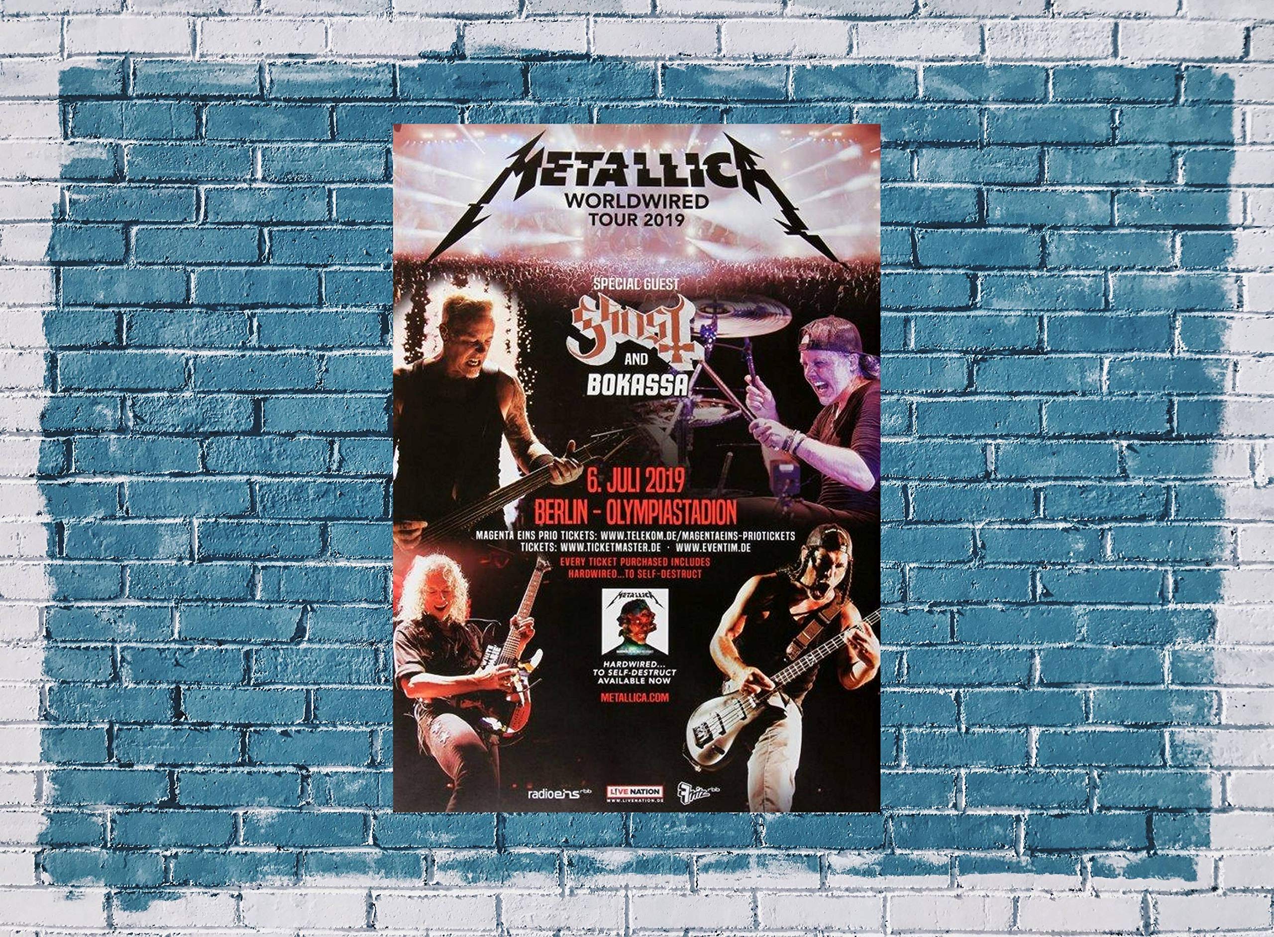 Metallica - Worldwired, Berlin 2019 » Konzertplakat/Premium Poster | Live Konzert Veranstaltung | DIN A1 «