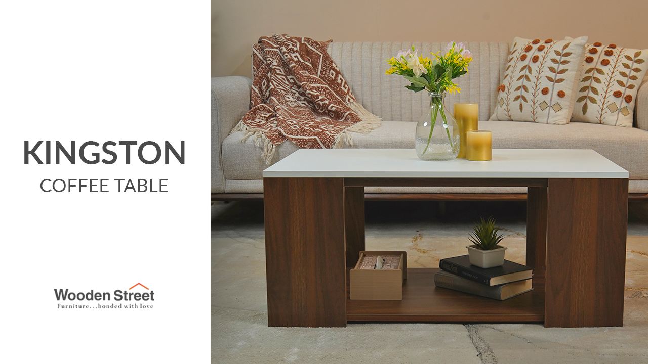 Wooden Street Kingston Engineered Wood Coffee Table for Living