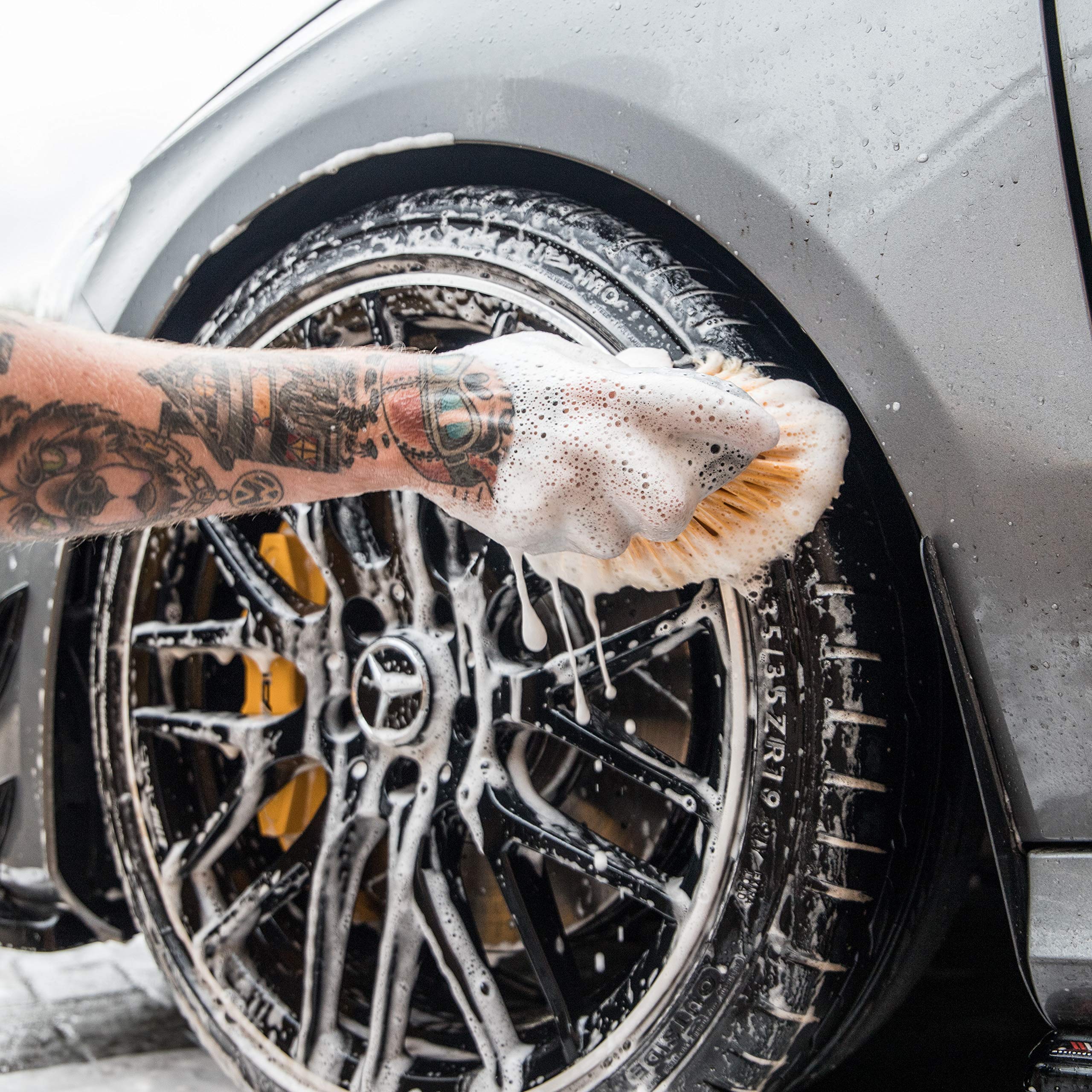 Meguiar's Versa-Angle Wheel Brush Short - Cepillo para Llantas 15.24x65.09x12.38cm