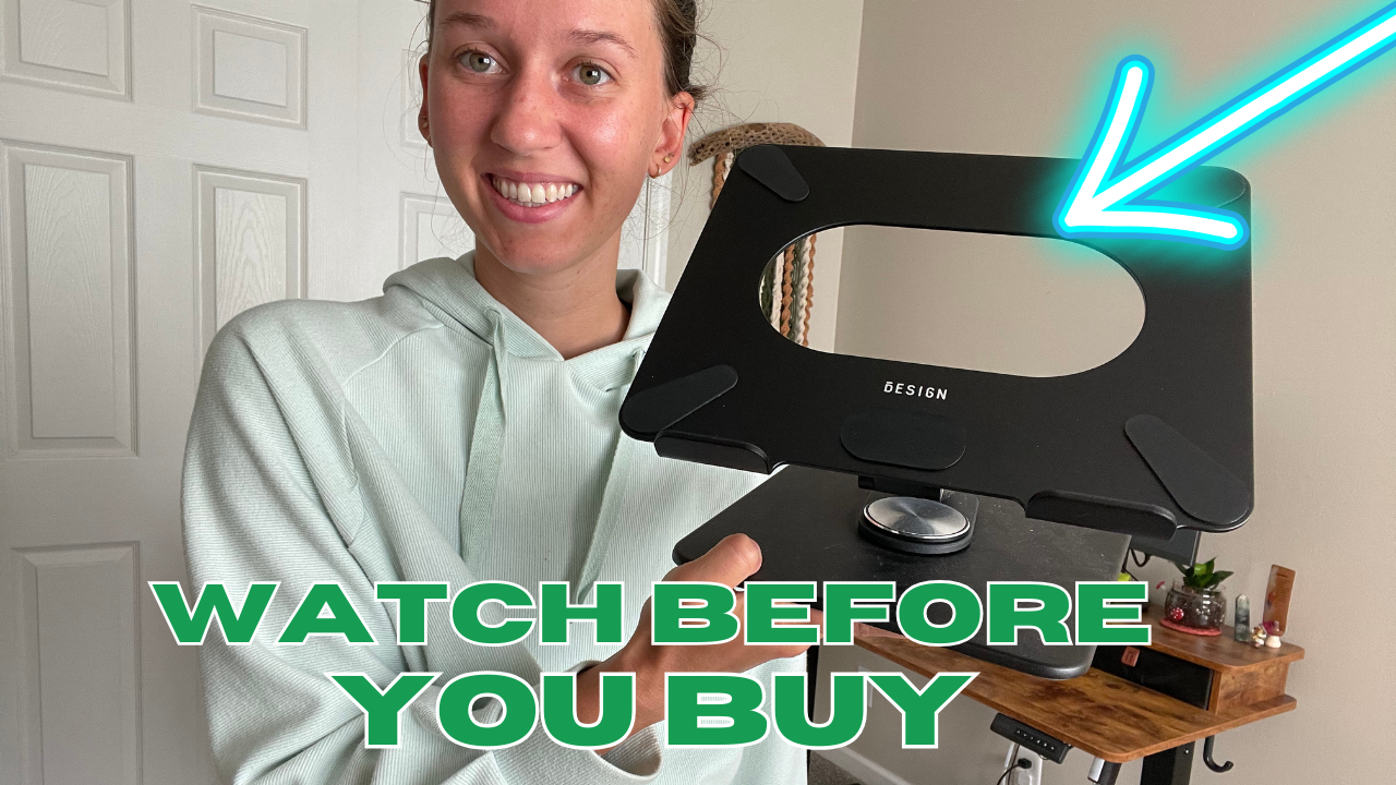 Watch Honest Review of Laptop stand with 360 rotating base on Amazon Live