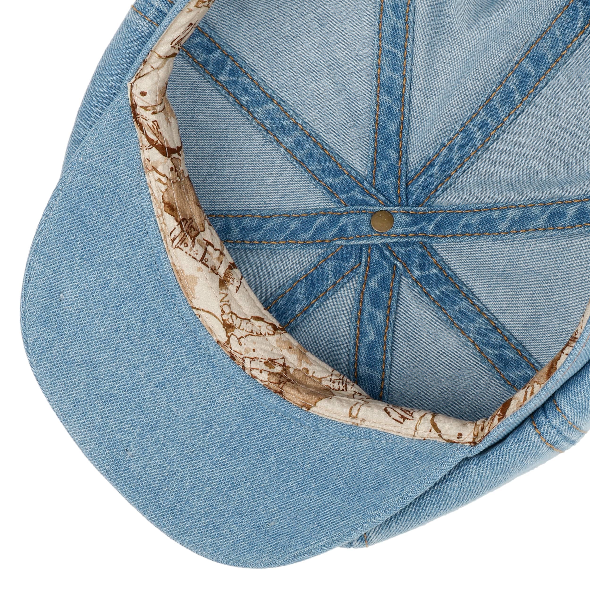 Stetson Hatteras Denim Barista Flatcap Stoffcap Herren
