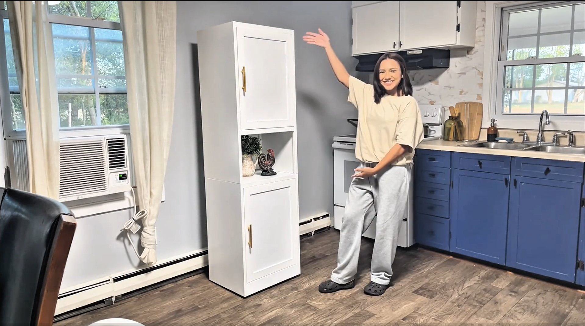 Amazon.com: Ckzbx Tall Narrow Storage Cabinet 66.93