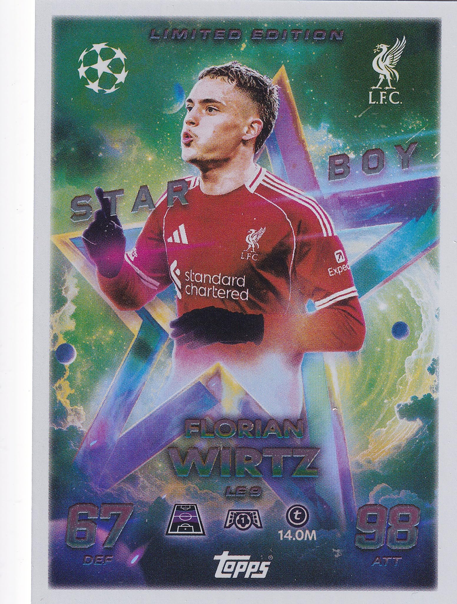 Match Attax 2025 2026 Starboy Limited Edition Trading Card(s) You Select (Florian Wirtz LE9)