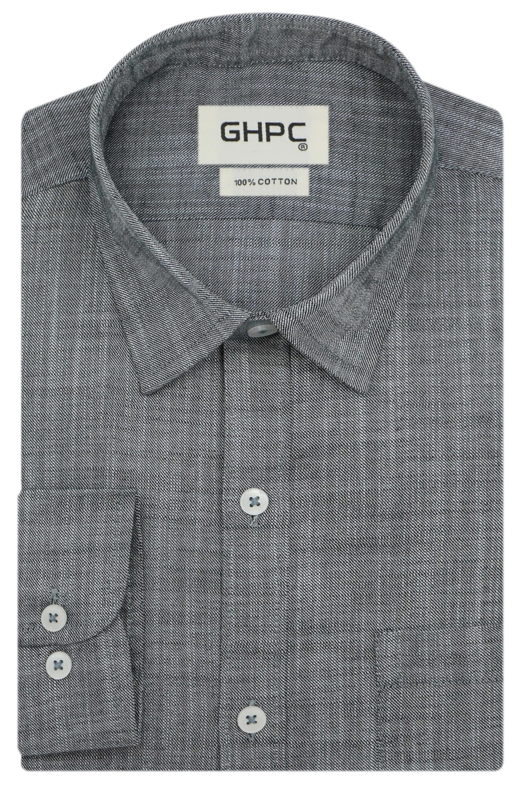 100% Cotton Plain Solid Full Sleeves Regular Fit Formal Shirt for Men