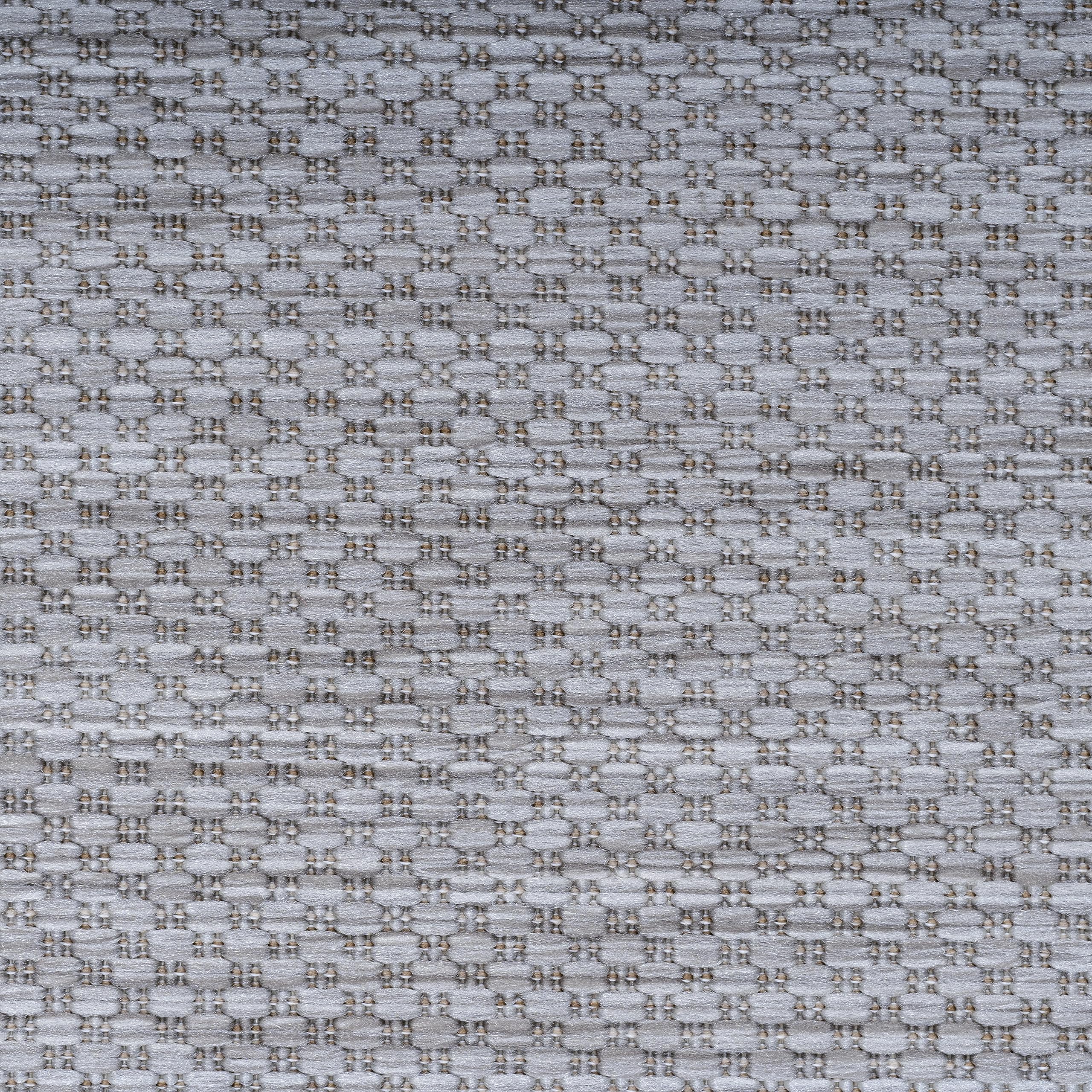 Tapis Tissé Plat Uni Léger Pratique Lavable Argent 140x200 cm Entrée Couloir Oeko-TEX | ALSTER