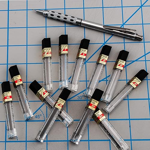 Miniatura 4 de Pentel Super Hi-Polymer Leads 0020in 2B 12 cables por tubo paquete de 3 tubos