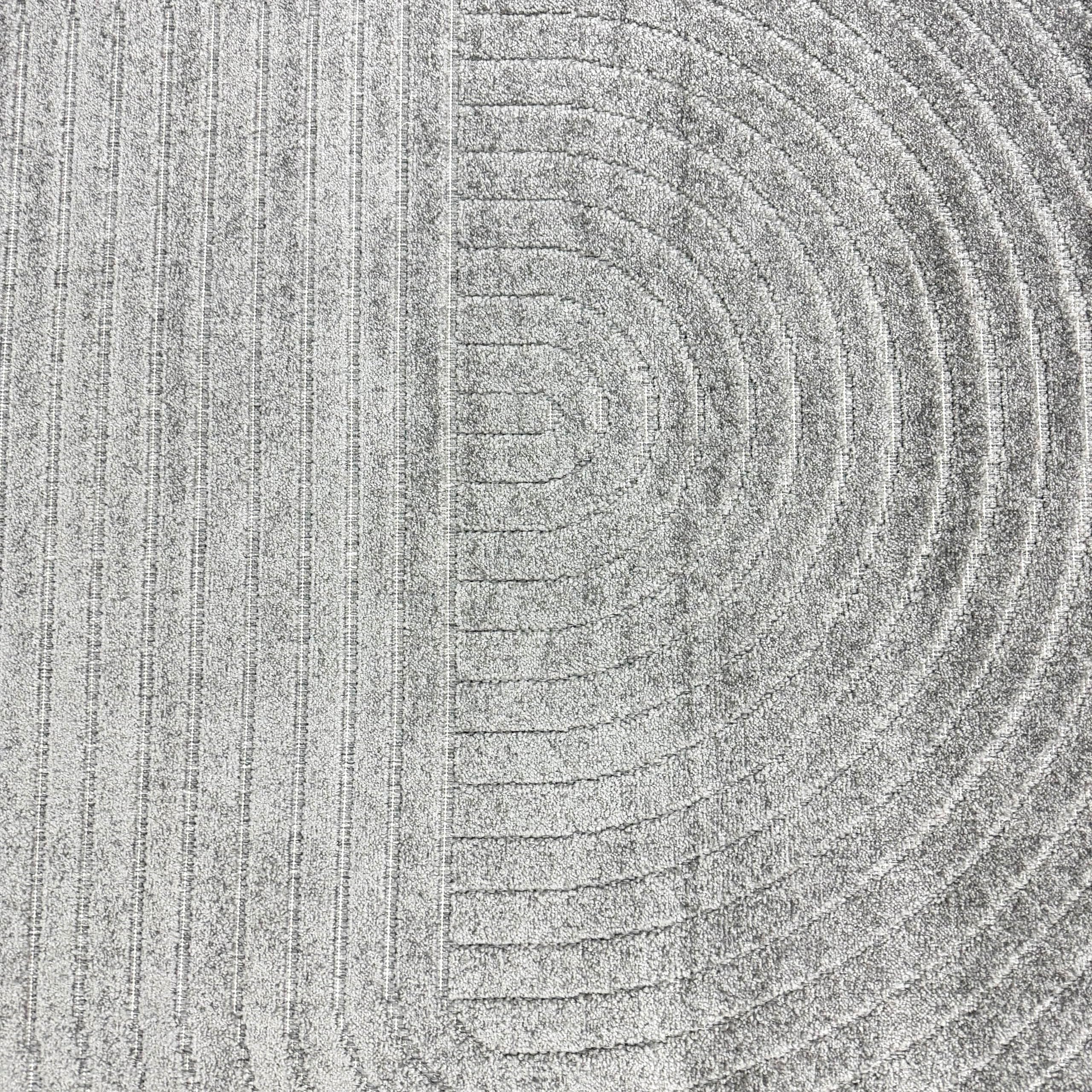 CARPETIA In- & Outdoor Teppich Boho-Muster Anthrazit Wetterfest 140x200 cm