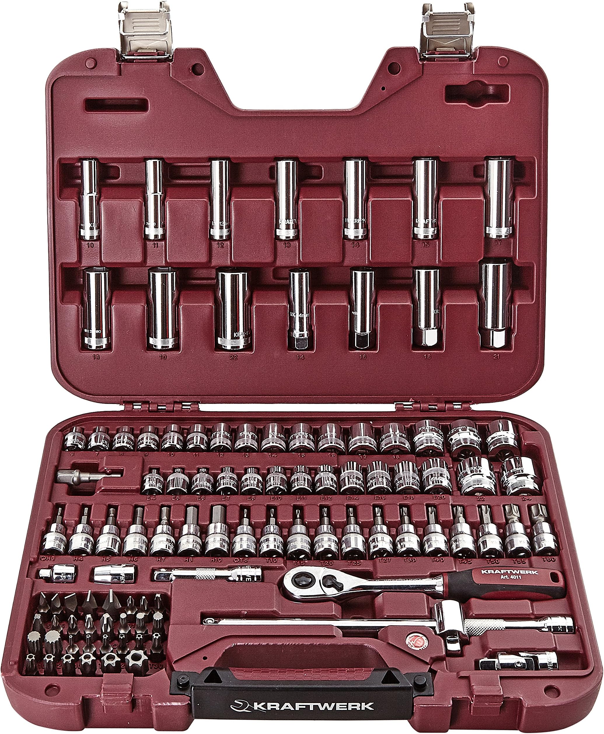 Kraftwerk 4017 101 Pieces Socket Spanner Case High-Tech 3/8 Inch