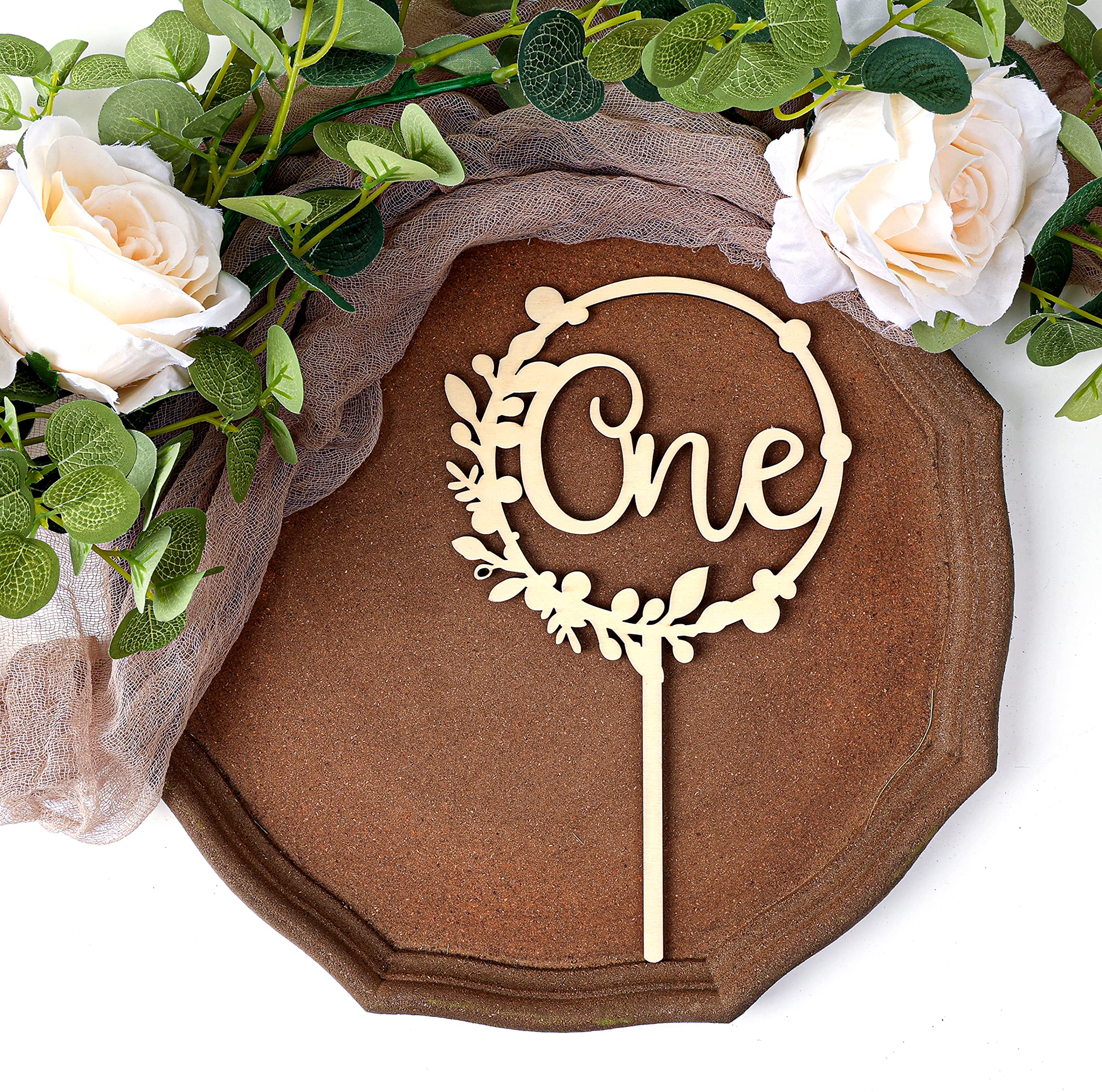 Buy Cake Topper One Year Old One Cake Topper Rustic Wood Cake Topper