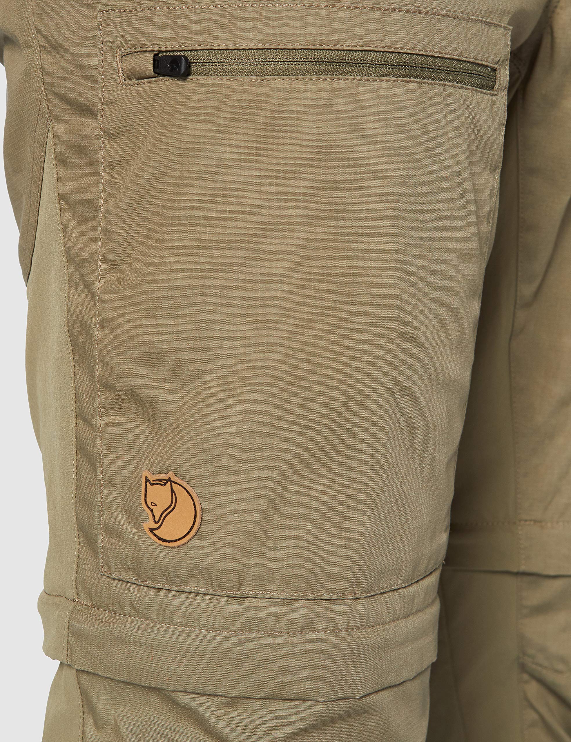 FJALLRAVEN Abisko Lite męskie spodnie trekkingowe z odpinanymi nogawkami, kolor oliwkowo-zielony, 60