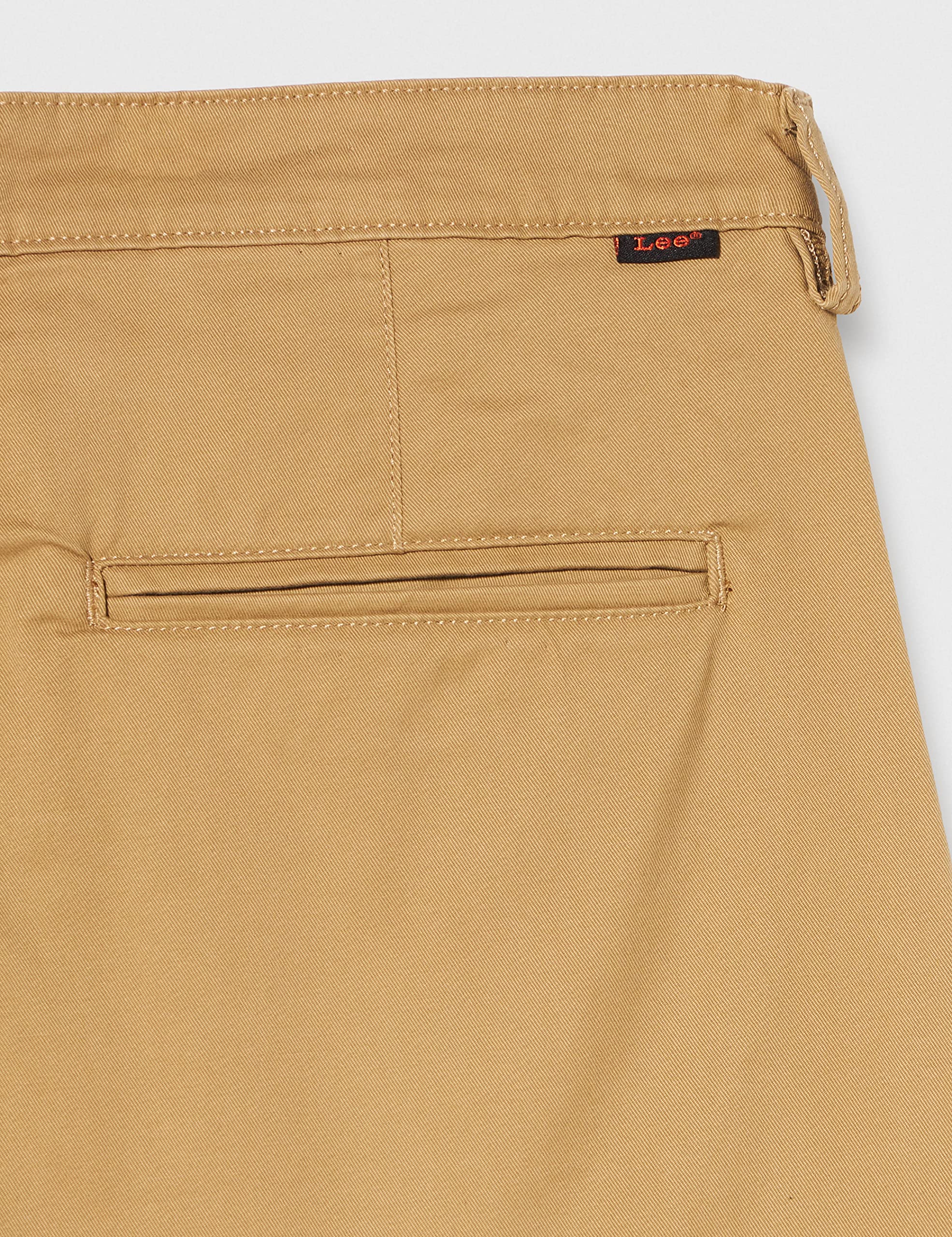 Lee Chino Slim Pantalones, marrón, 30W x 32L para Hombre