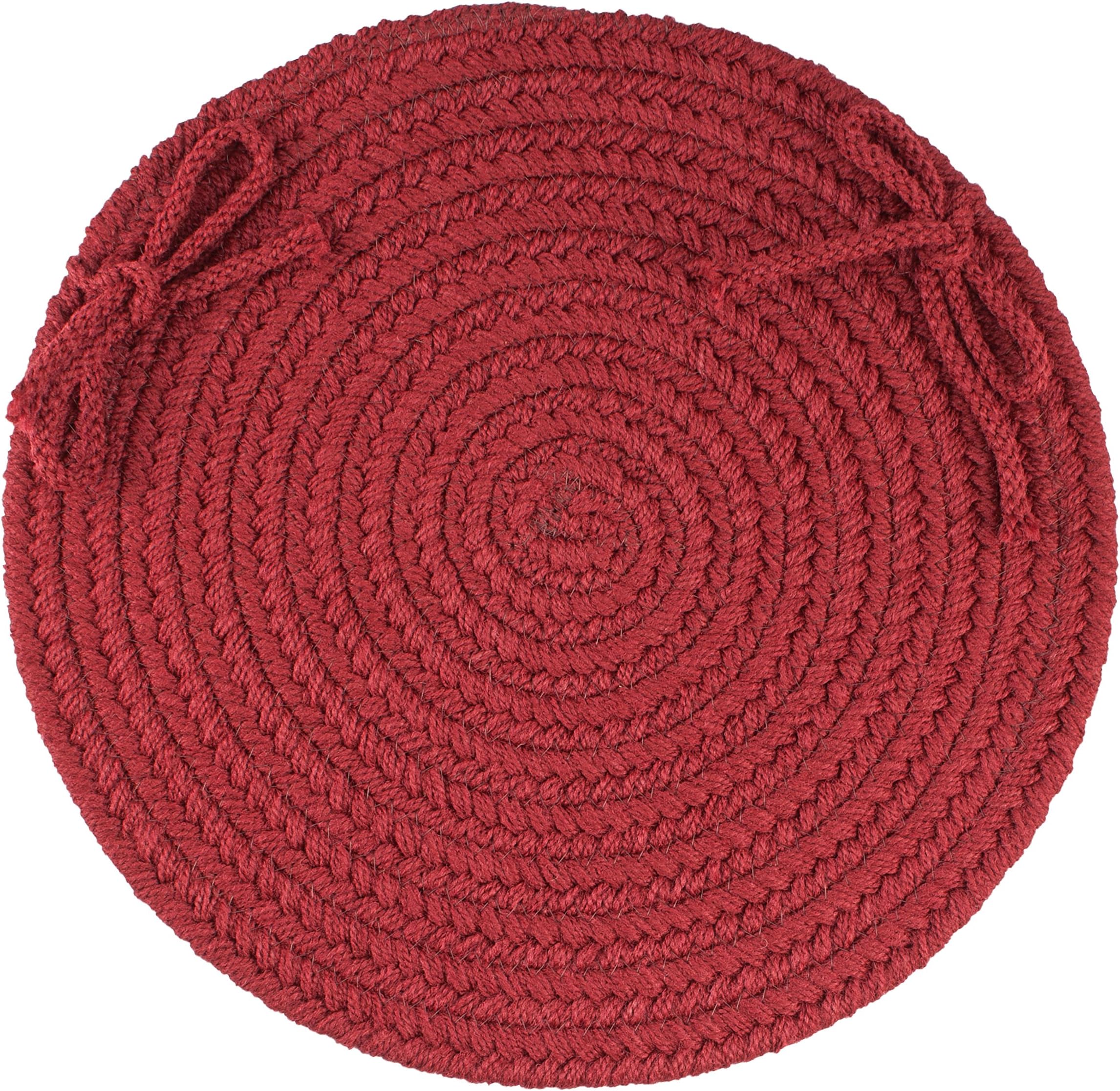 Solid Chair Pad, Colonial Red