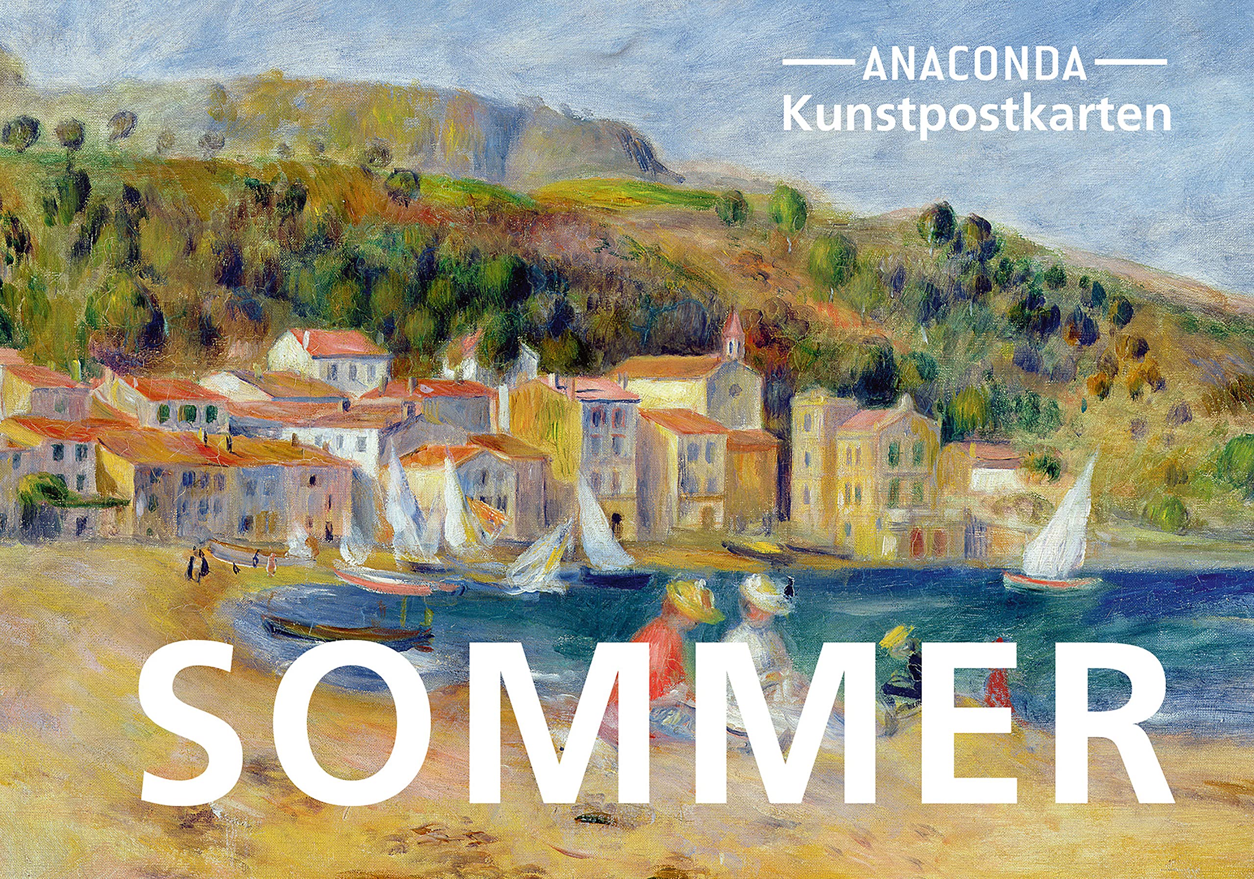Postkarten-Set Sommer: 18 Kunstpostkarten aus hochwertigem Karton. ca. 0,28€ pro Karte