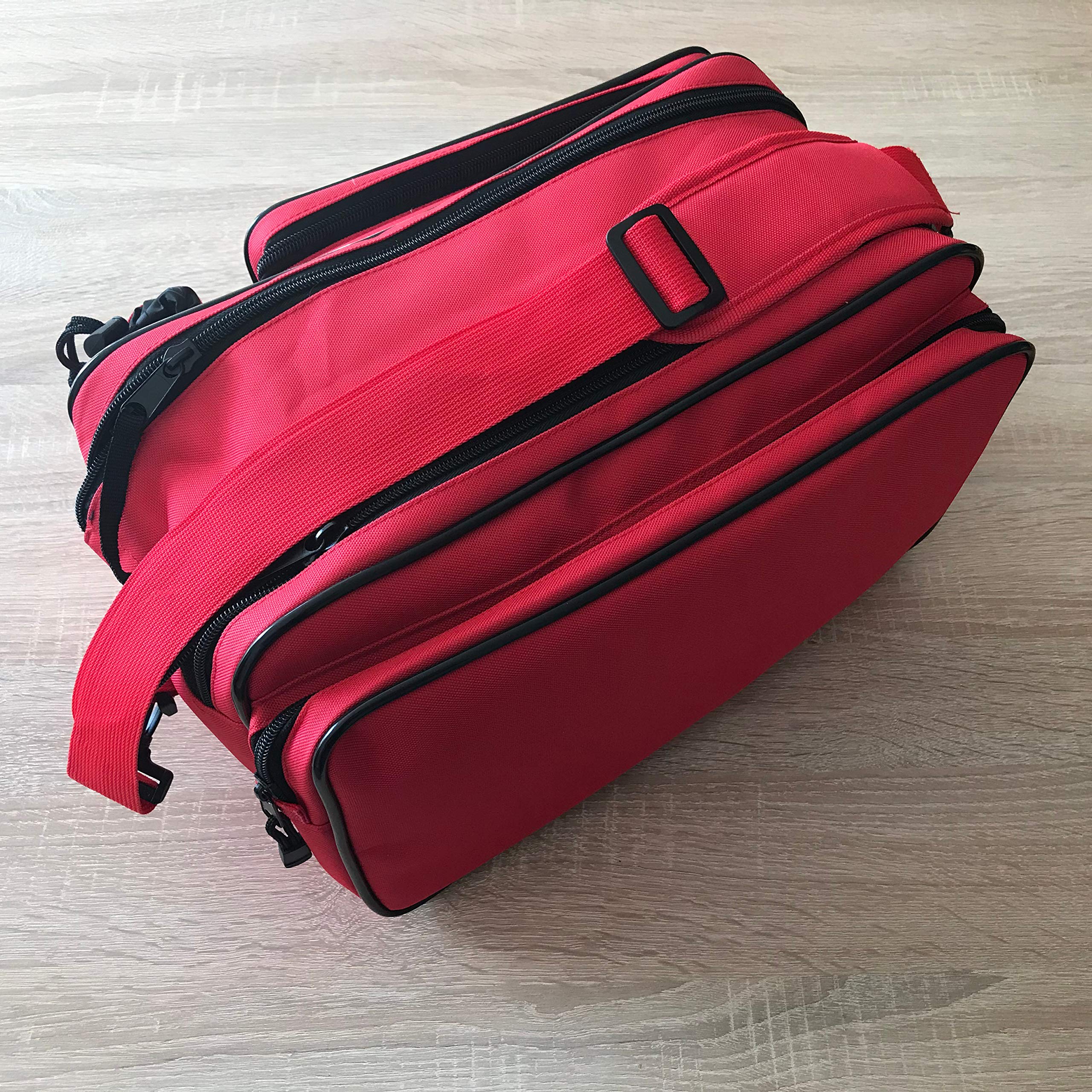 BENISPORT Bolsa de Deporte pequeña Color Rojo - Bolsa de Gimnasio con Porta Bebidas