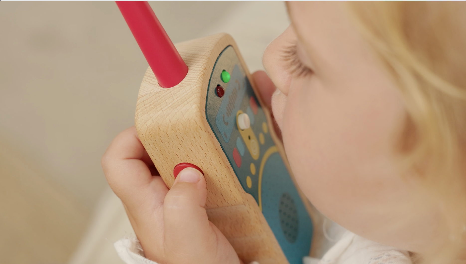 Nene Toys Jouets Nene Toys Talkie-Walkies En Bois Pour Enfants – Vrais 2- Voies, Portée 500 M – Push-to-Talk, Un Seul Canal – Hêtre FSC®, Sûr & Durable – Jeu Intérieur/extérieur – Cadeau