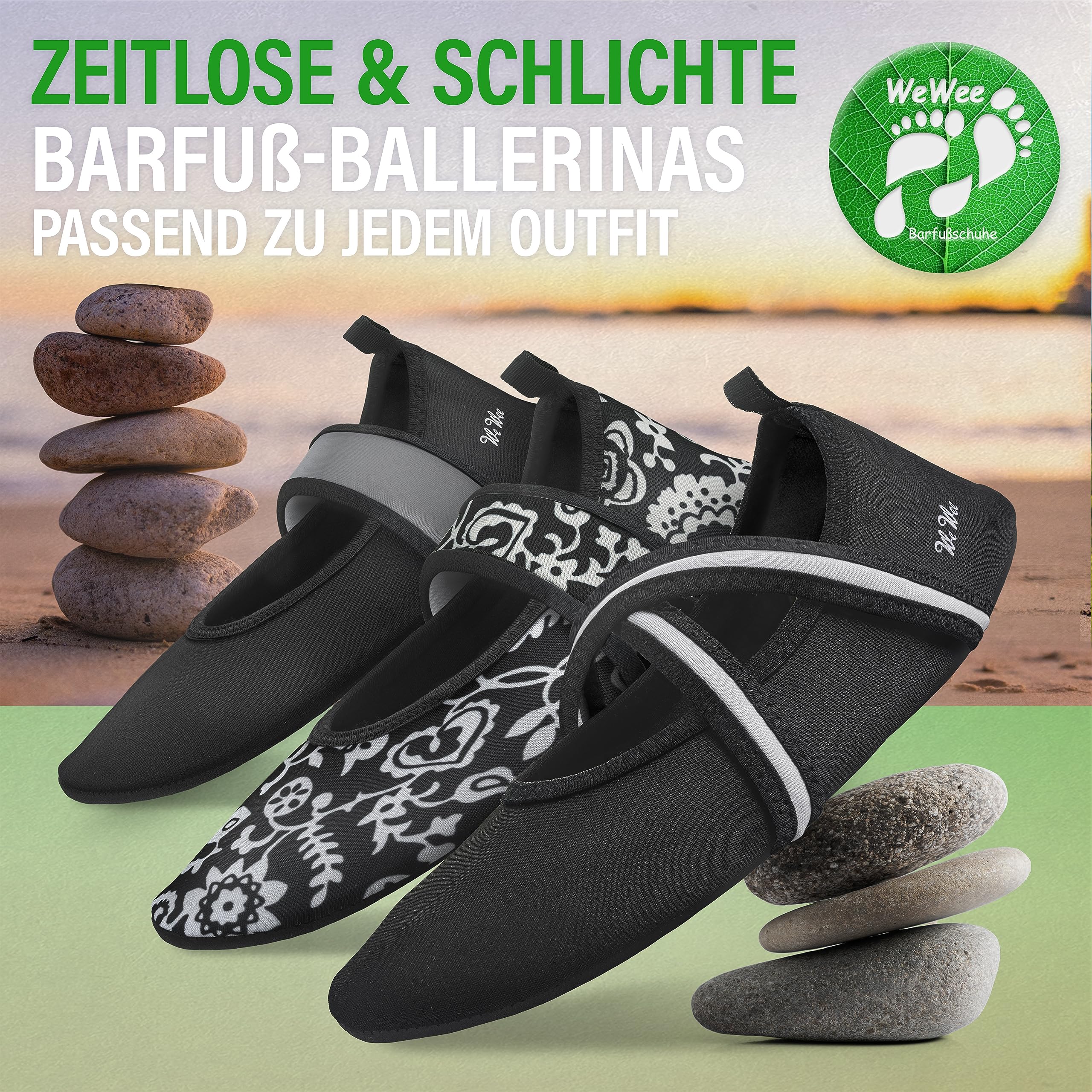 Las Sanas Zapatillas De Barfoot para Todo Uso Zapatillas Versátiles De Neopreno Minimalista con Un Aspecto Moderno De Bailarina