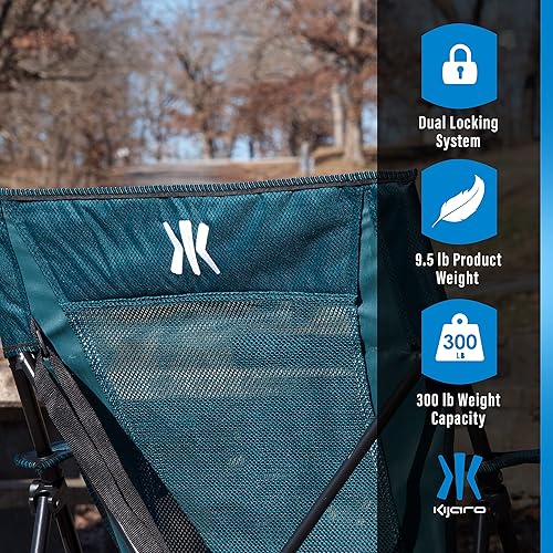 Miniatura 6 de Kijaro Dual Lock Portable Camping Chairs - Enjoy The Outdoors with a Versatile Folding Chair Sports Chair Outdoor Chair  Lawn Chair - Dual Lock