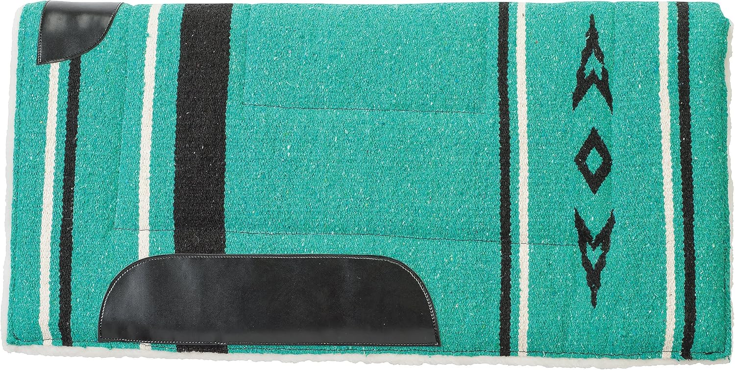 Weaver Equine Straight Acrylic Horse Saddle Pad, Shock Absorbing Western Saddle Pad for Protection, Durable Equine Supplies