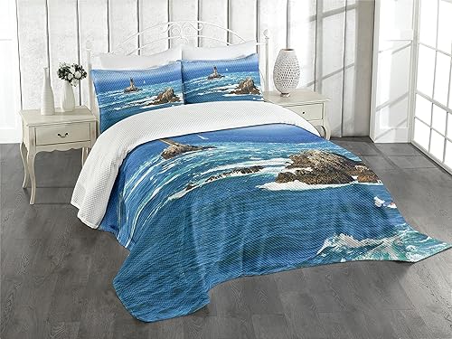 Ambesonne - Colcha multicolor en colores y tres tamaños