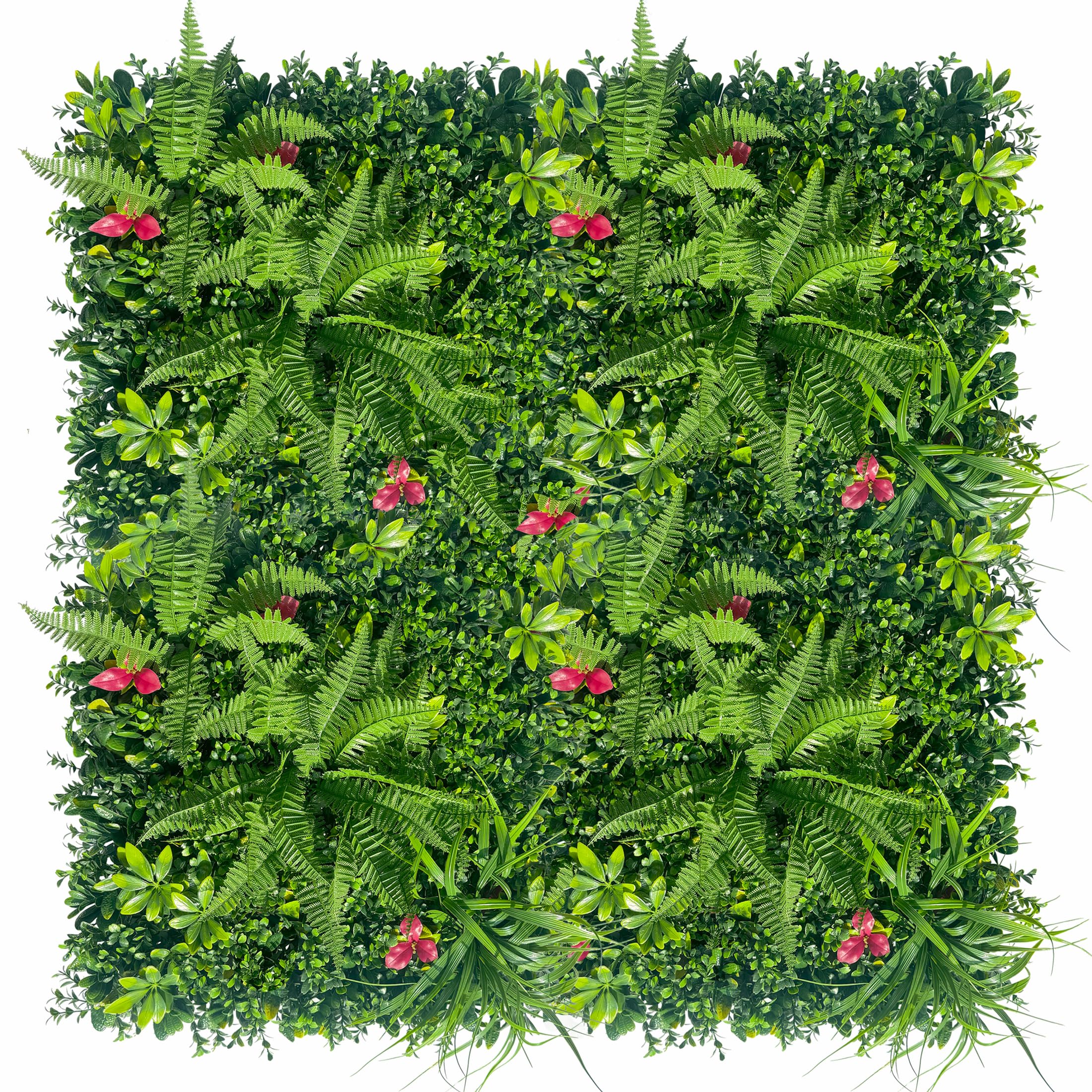 Photo 1 of ODTORY Artificial Grass Wall Backdrop Panels, Green, 20"x20", 8 Panels