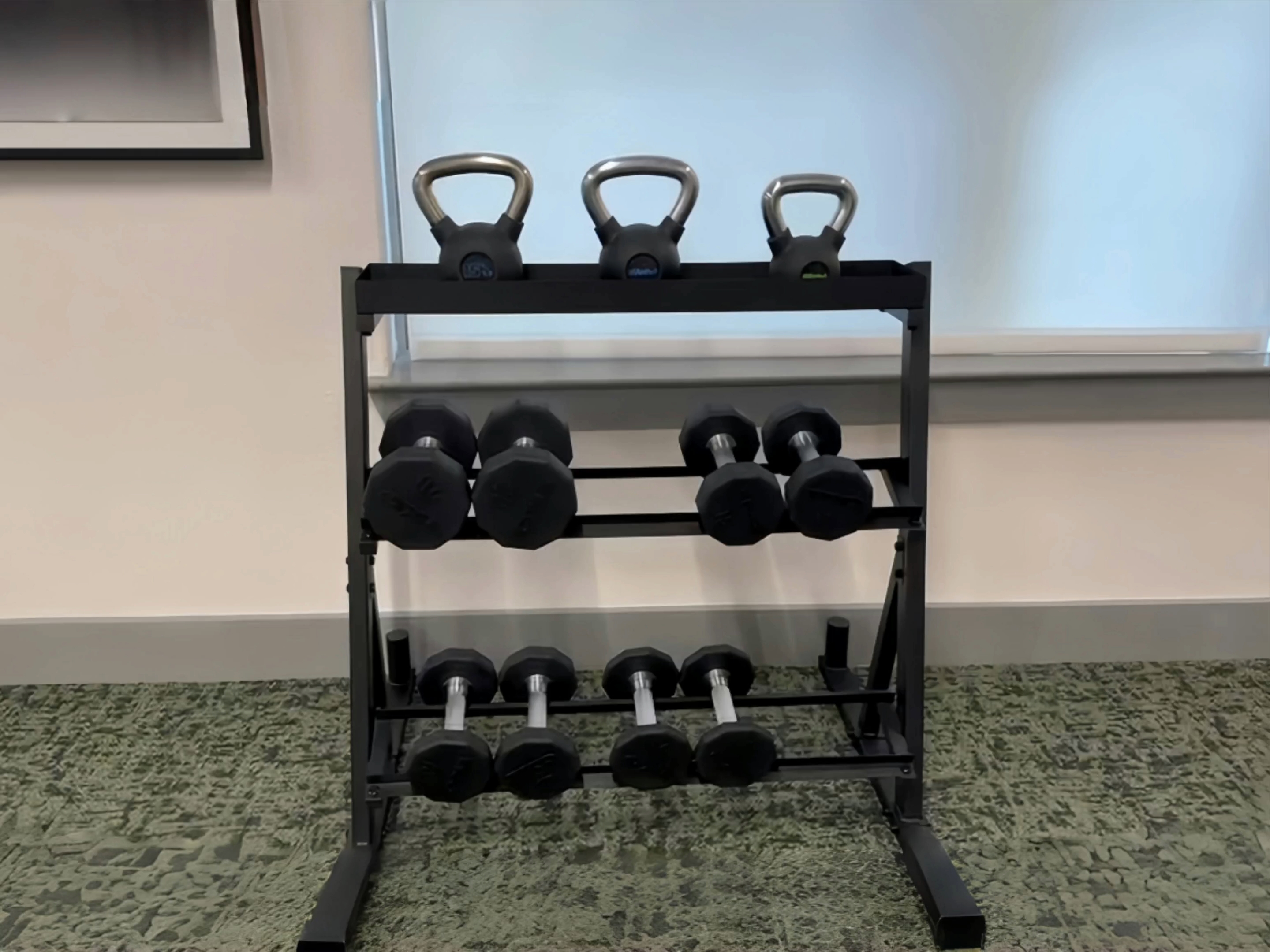 Dumbbell Stand Power Cage, 1200LBS Capacity Squat Rack For Home
