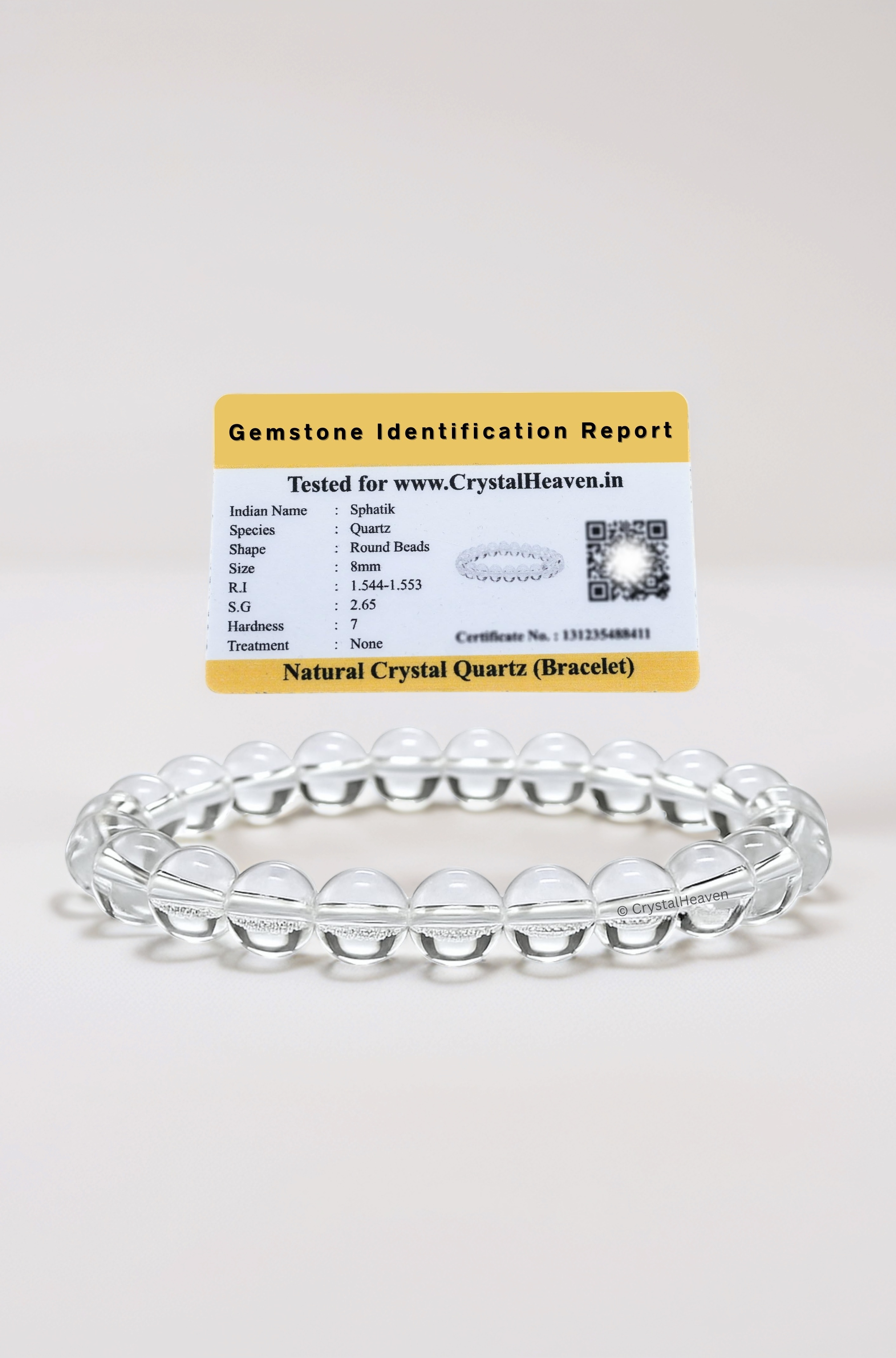 Certified Crystal Bracelet for Women Men with Healing Crystal and Reiki Stone - Original Authentic Elastic Beaded Bracelet for Money, Success & Positive Energy