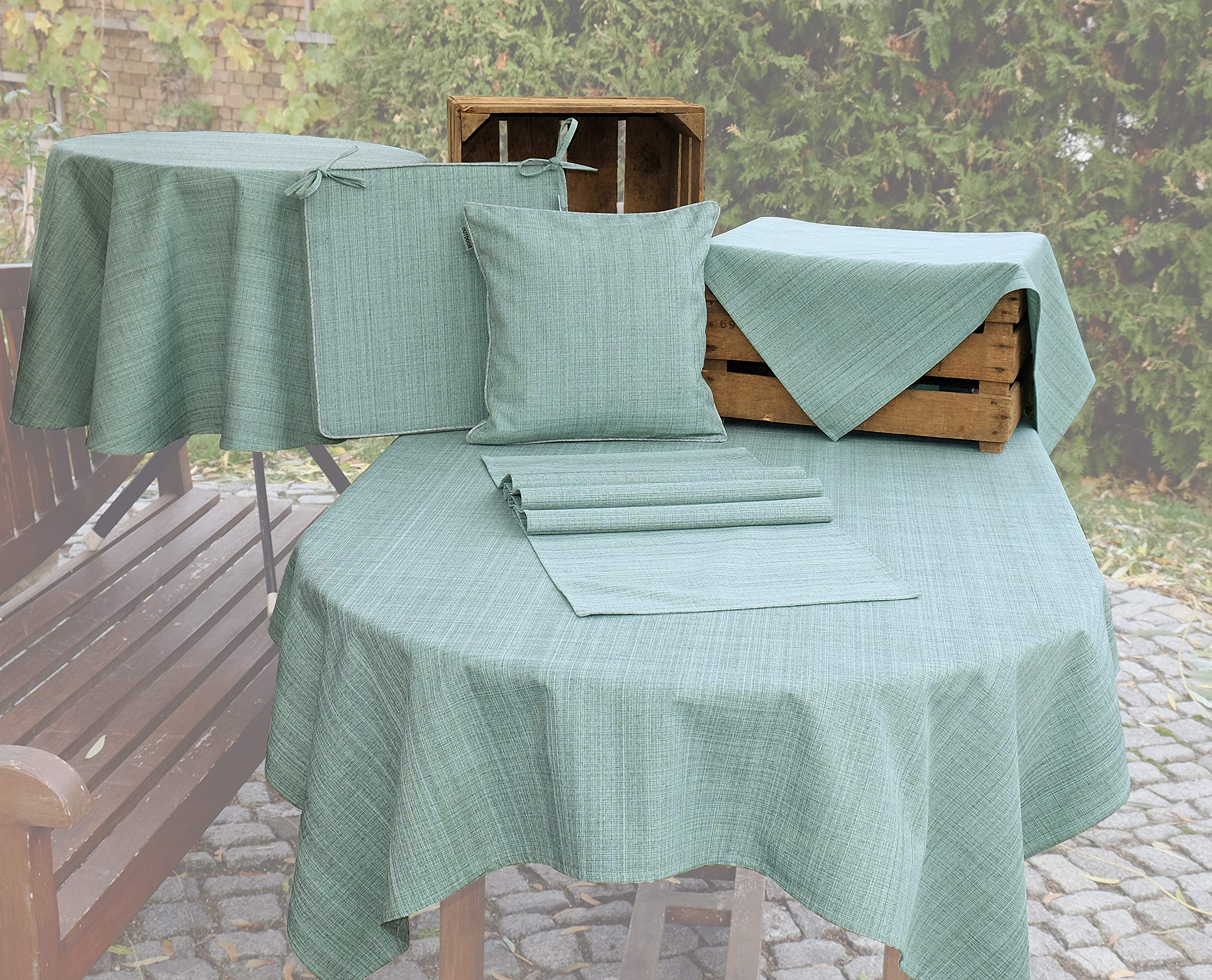 Raebel Table Runner 40 x 140 cm Mint, 55.1 x 15.7 inch (Rectangular) - Image 2