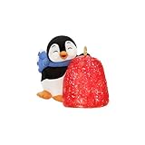 Hallmark Keepsake 0.86' Mini Christmas Ornament 2024, Petite Penguins A Gumdrop Greeting, Gifts for Christmas Lovers
