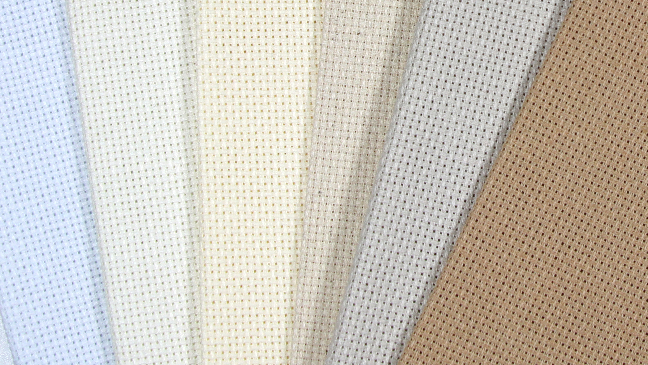 Image of KCS 6 pc of 12 inch x 18 inch (30cmx45cm) Counted Cotton Aida Cloth Cross Stitch Fabric (18CT-G)