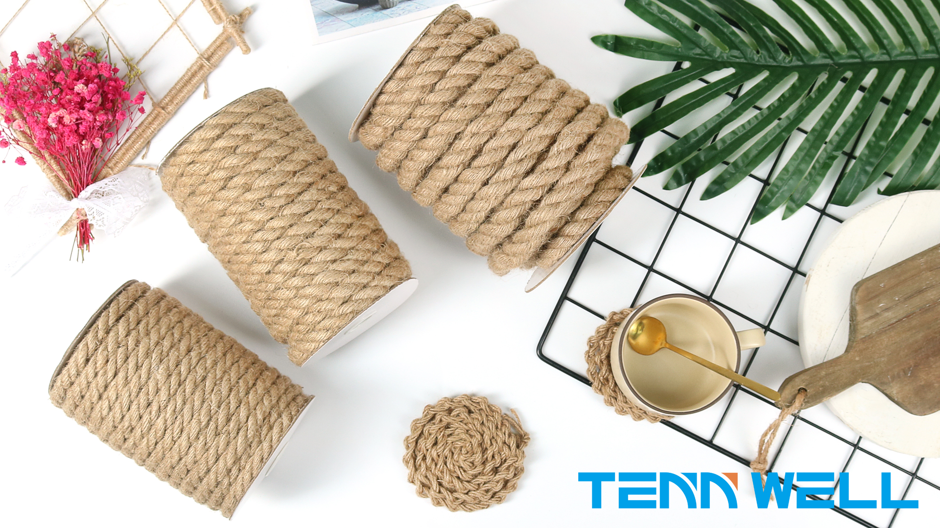 Amazon.co.jp: 15M 麻ロープ, 10mm 太い 麻紐 猫 ハンモック 麻縄 園芸