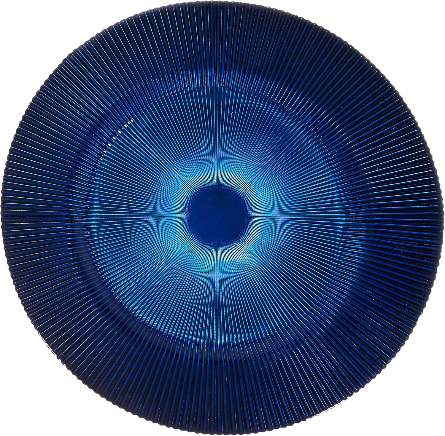  | The Jay Companies Sunray Charger Large 13” Decorative Glass Service Plate for Home & Professional Fine Dining-for Upscale Catering Events, Dinner Parties, & Weddings, Round, Cobalt: Charger & Service Plates