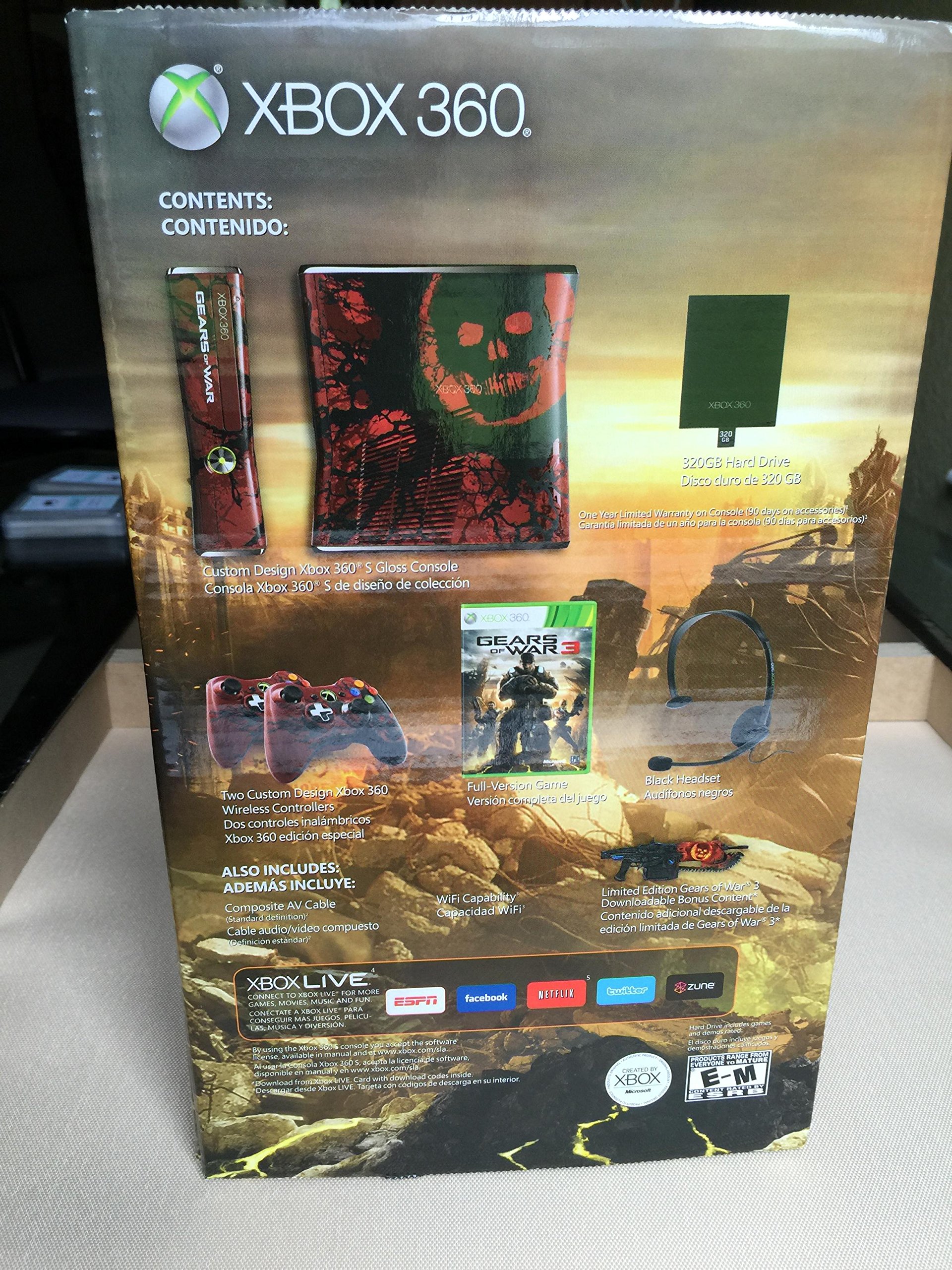 Amazon.com: Xbox 360 Gears of War 3 Limited Edition Console Bundle 