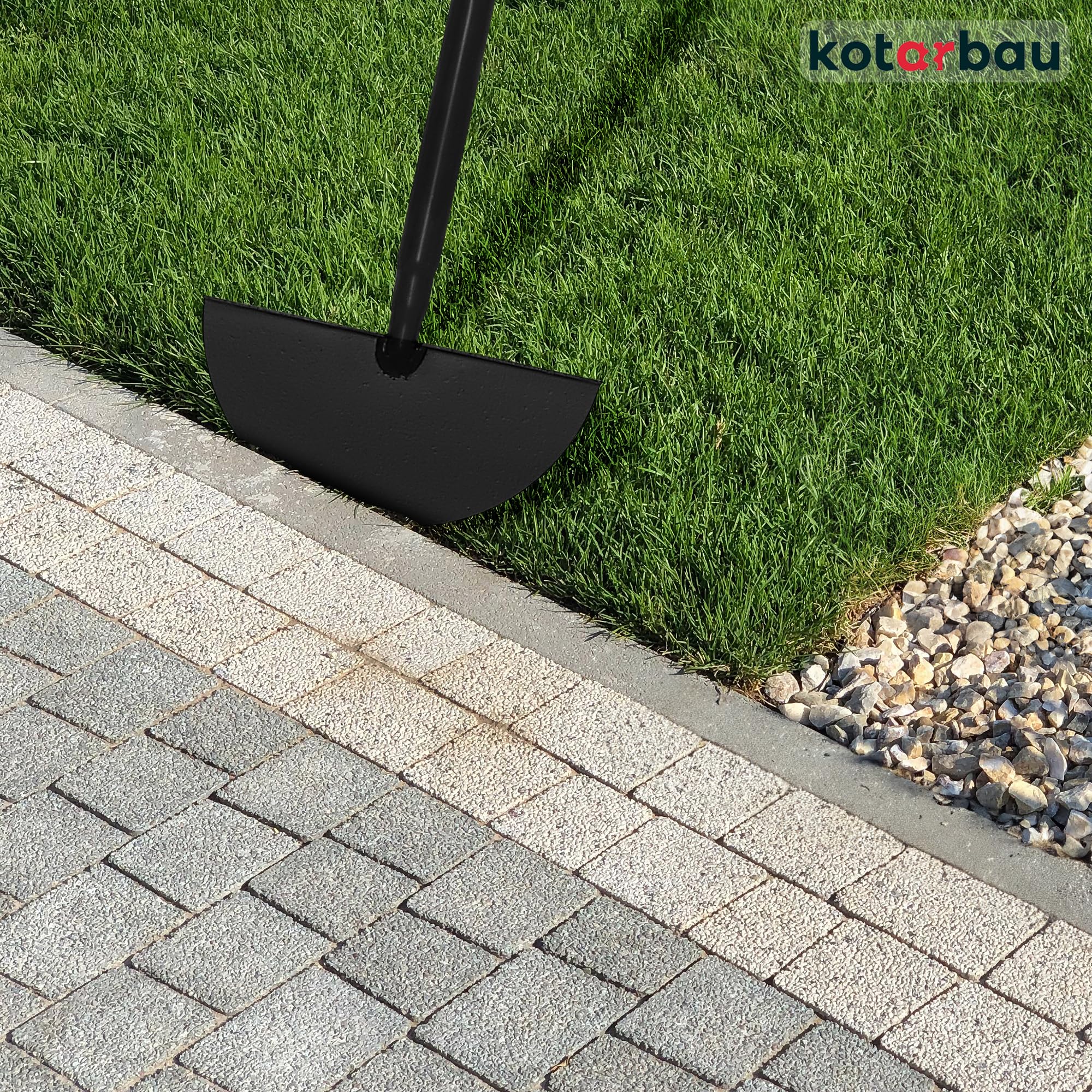 KOTARBAU® Coupe-Gazon | La Pelle en T Est en Acier Et Le Tige en Métal De 122 Cm | Dresse Bordure | Coupe-Bordures Manuels | Coupe Bordure Manuel | Dresse Bordure Manuel | Coupe Bordure Manuelle