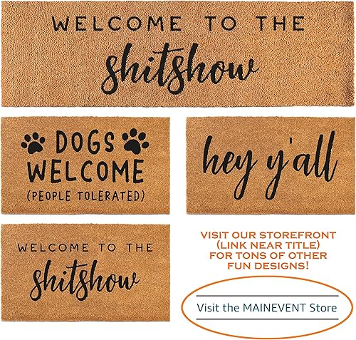 Miniatura 8 de Felpudo divertido de 30 x 17 pulgadas con texto en inglés Please Lose the Shoes Welcome Mat, tapete de bienvenida para los zapatos, quita tus