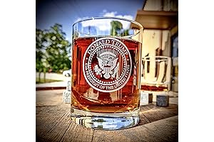 Trump Presidential Seal 13oz Constitution Whiskey Glass