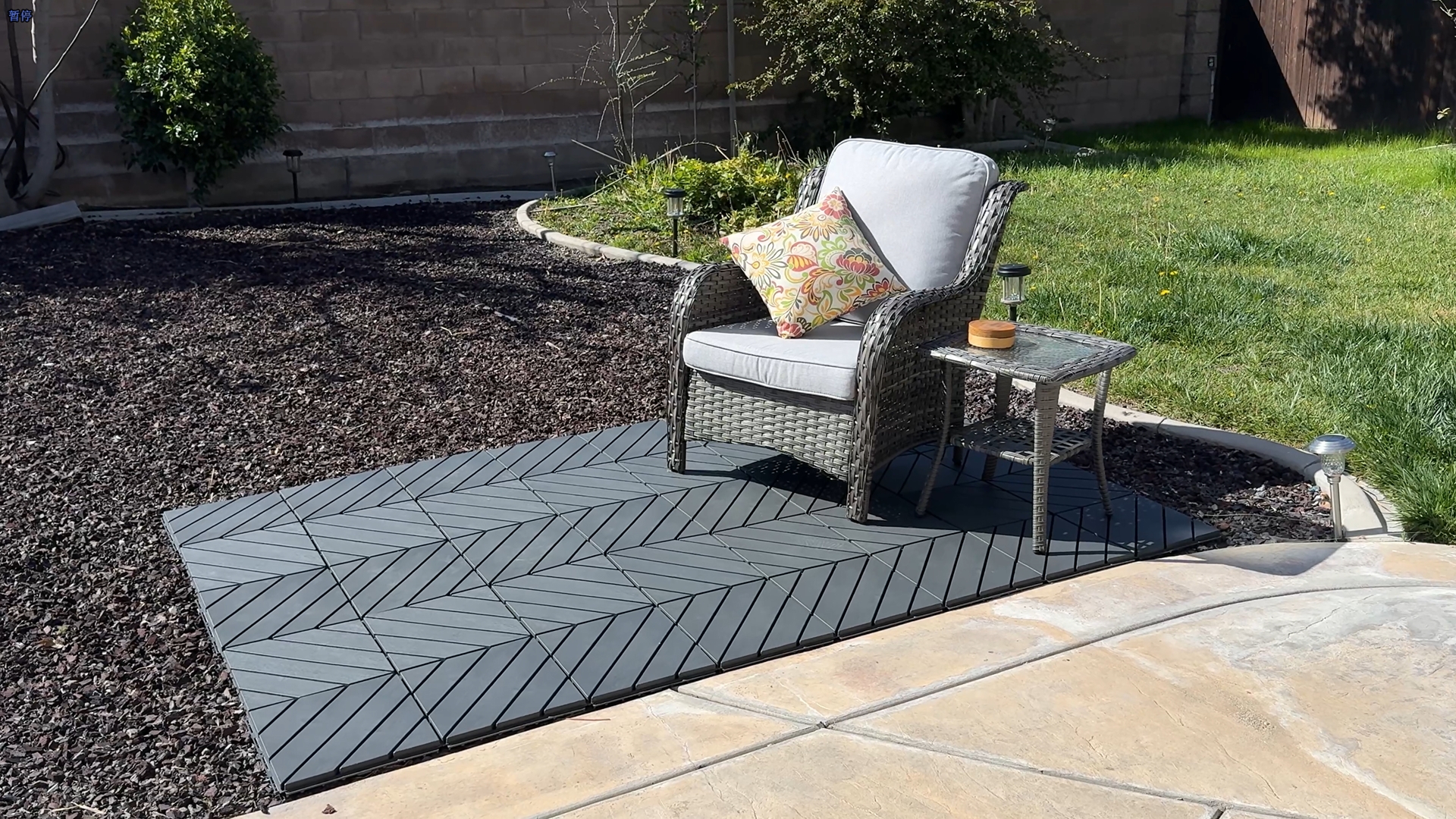 Amazon.com: 36 Pack Plastic Interlocking Deck Tiles, 36 sq.ft 12