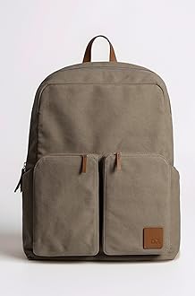 DailyObjects Field Backpack | Casual Laptop Bag with Luggage Sleeve | Unisex Travel Backpack | Made of Durable Canvas Material | Zippered Compartments with Pockets