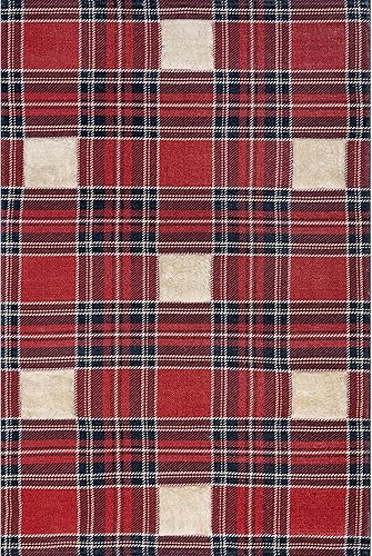 Miniatura 3 de nuLOOM Leena - Alfombra de área, 4 x 6 pies, color rojo