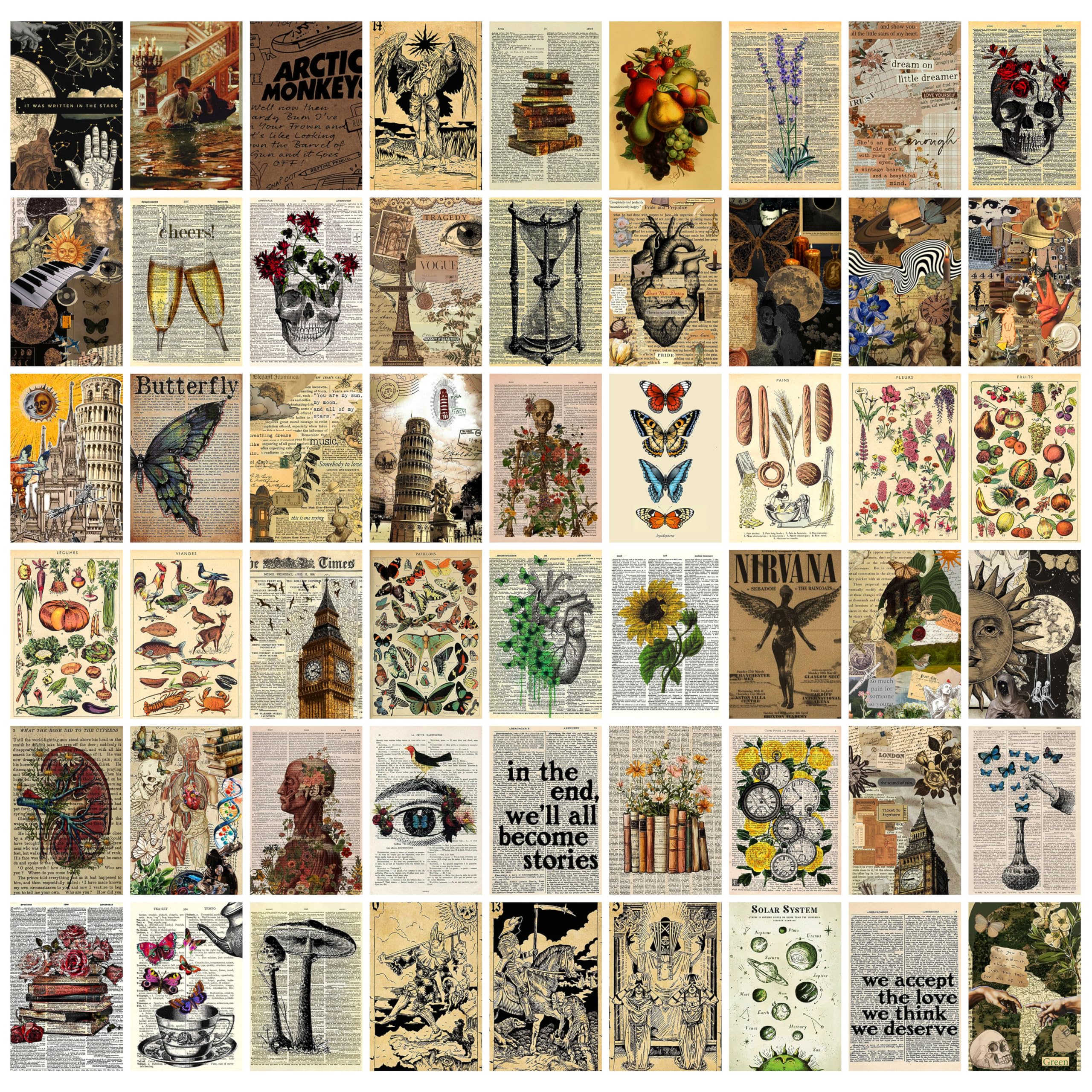 Anime Wall Collage Kit - 54 Posters Included -25 Anime Wall Collage Kit - 54 Posters Included -25