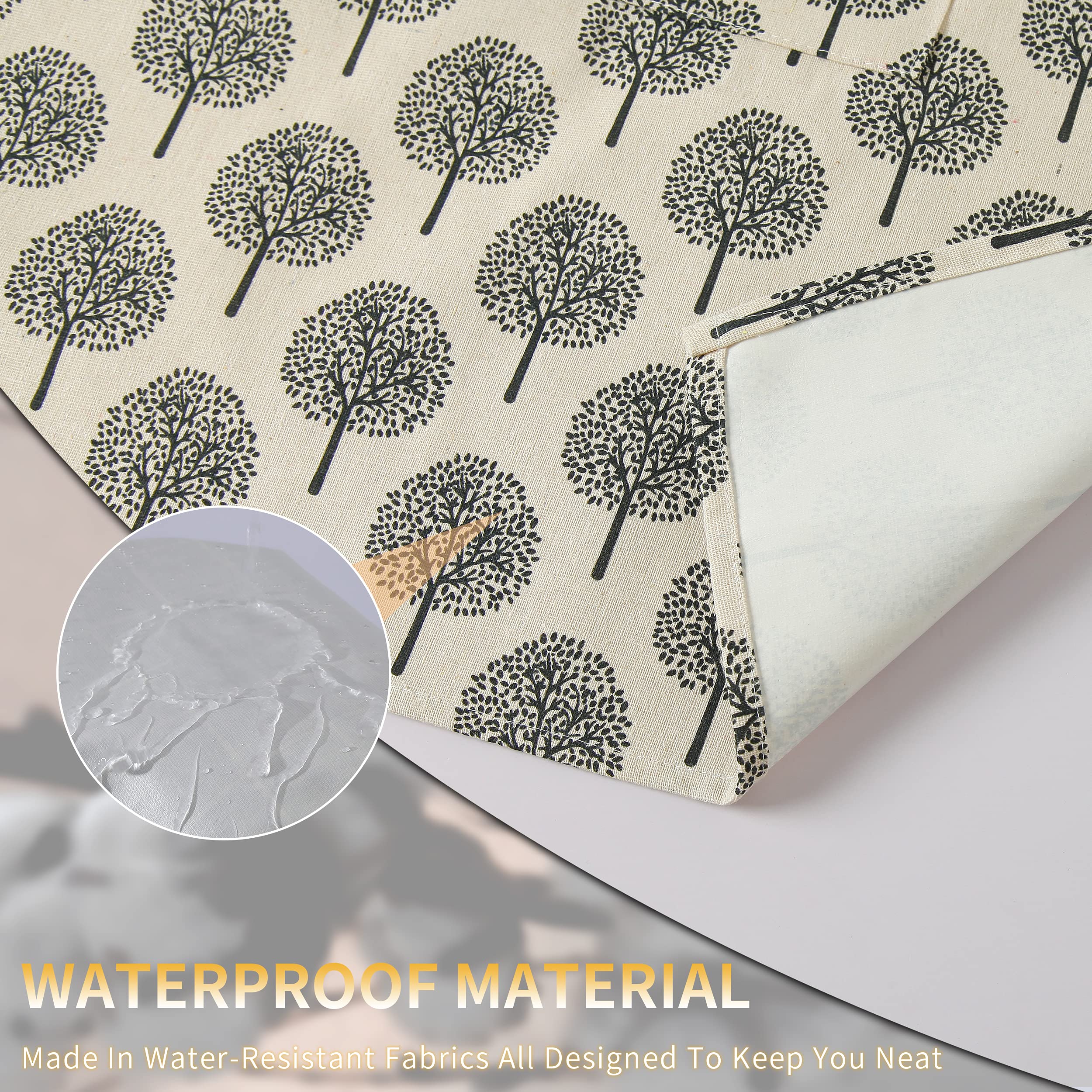 Tosewever Delantal impermeable de lino y algodón con bolsillo para mujer chef