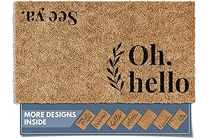 Barnyard Designs Oh Hello Doormat for Outdoor, Large Front Doormat, 30x17