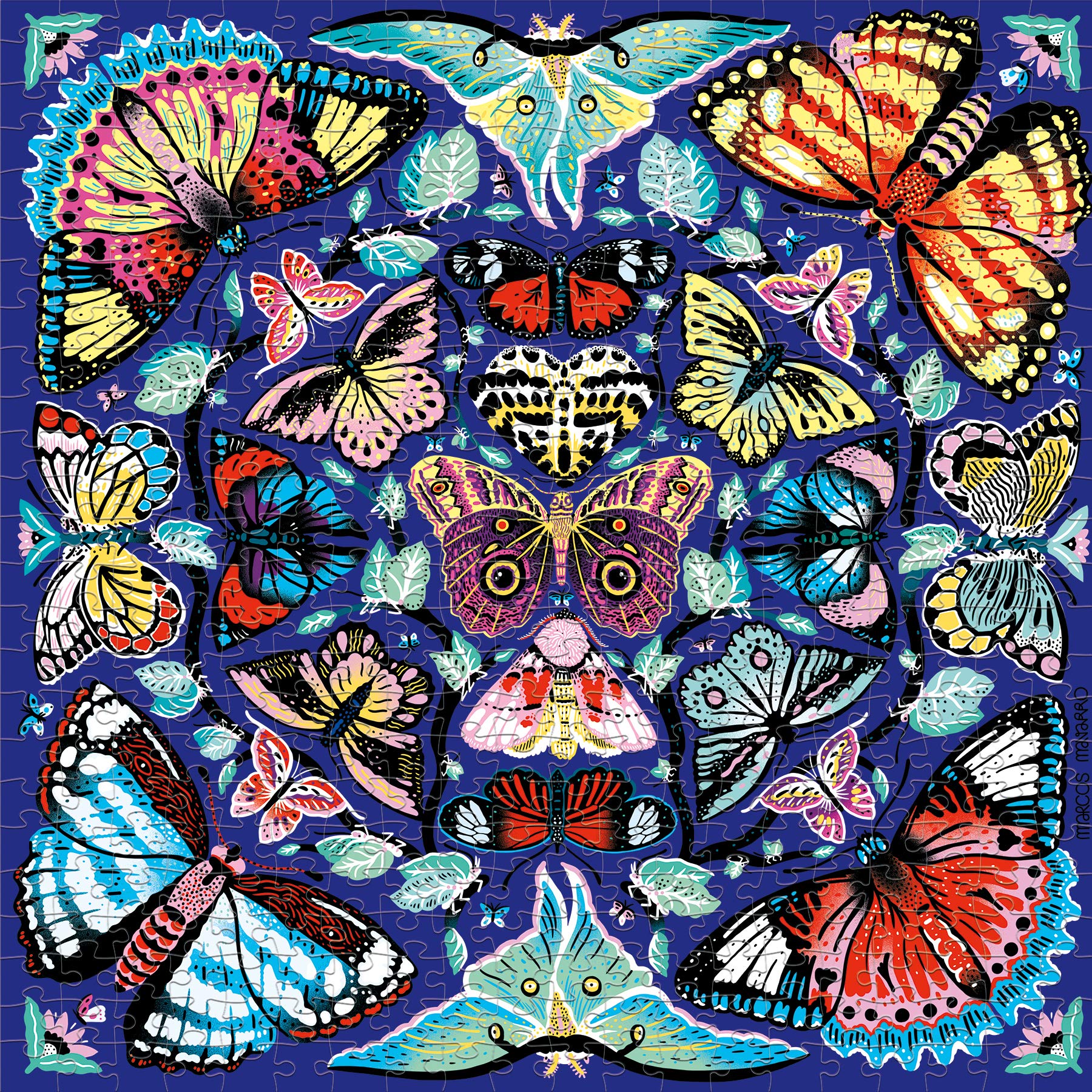 Amazon.com: Mudpuppy Kaleido-Butterflies Jigsaw Puzzle, 500