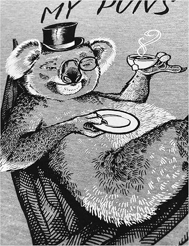 Miniatura 5 de My Puns are Koala Tea Funny Punny Calidad Broma Humor Pun para hombres y mujeres Tee T-Shirt