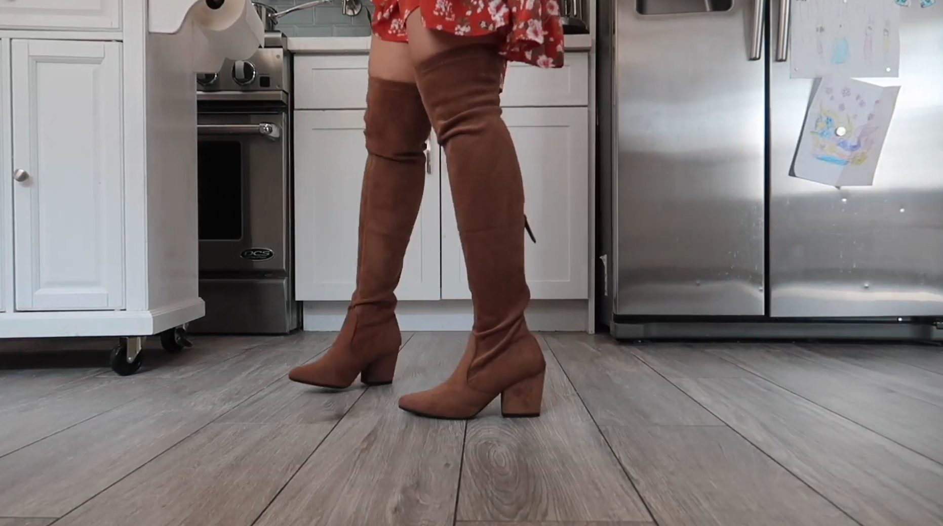 REVIEW Thigh High Block Heel Over The 