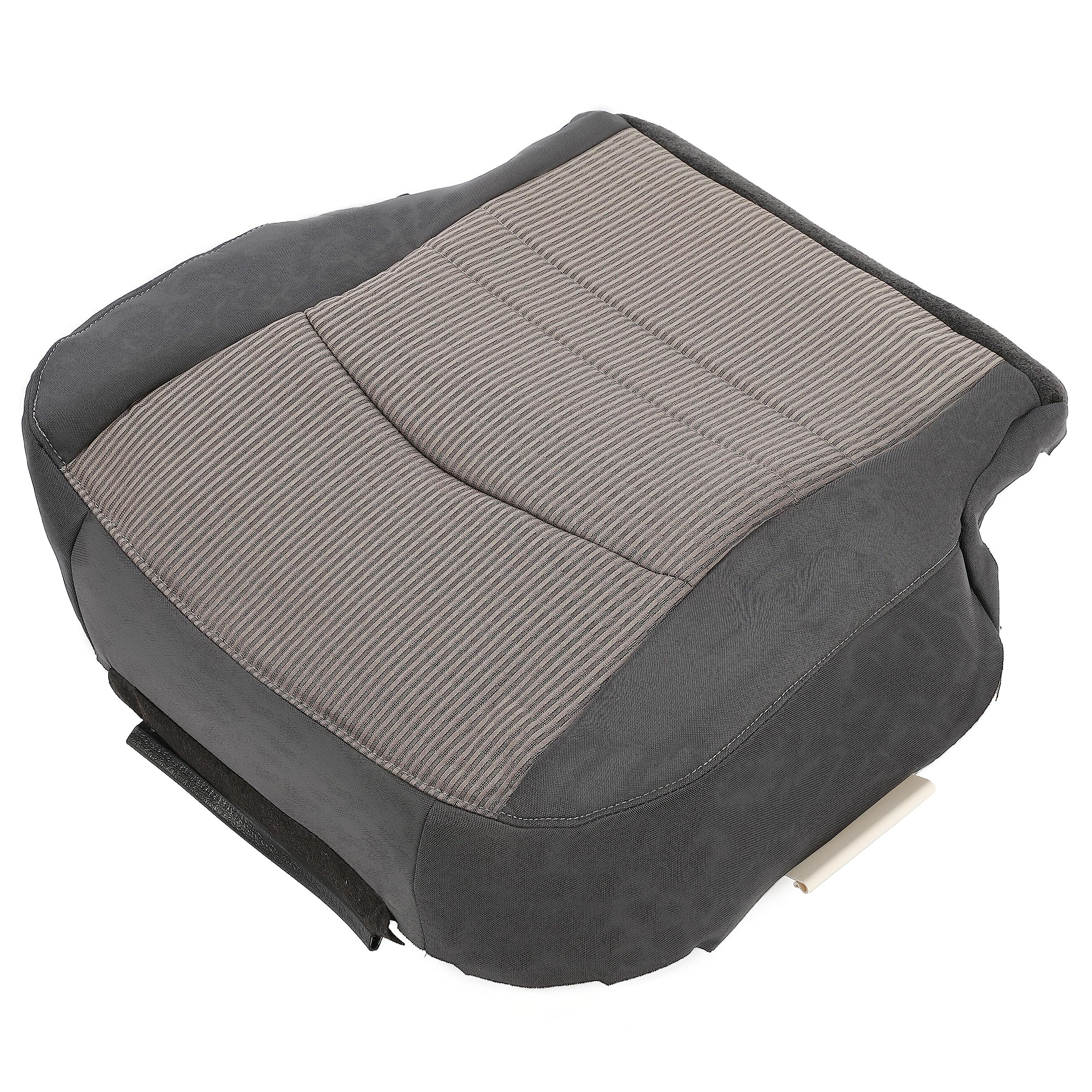 Kojem Bottom Cloth Seat Cover & Foam Cushion Driver Side Compatible with 2009-2012 Dodge Ram 1500 2500 3500 4500 5500 SLT Gray (2 Packages)