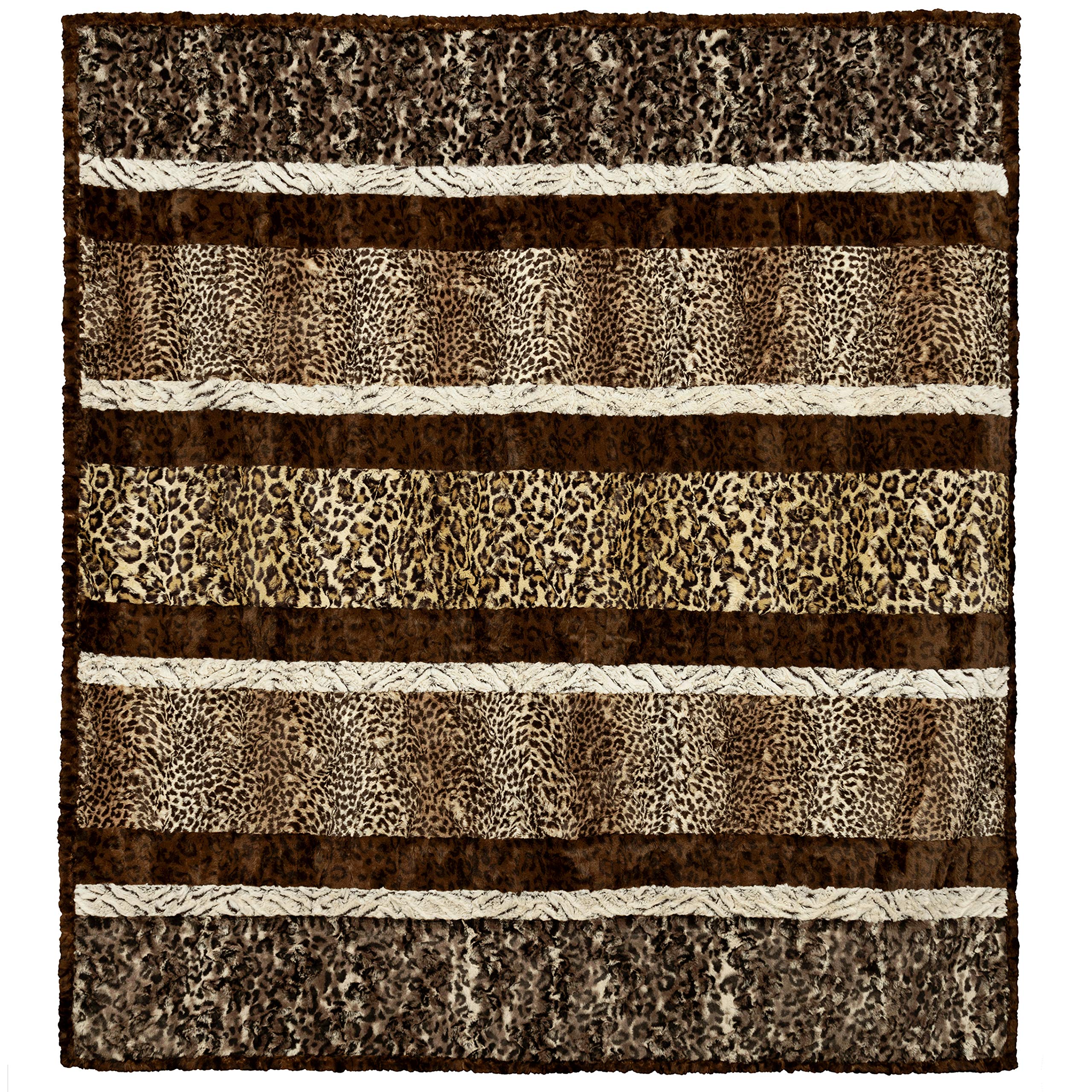 Shannon FABRICSShannon Minky Cuddle Kit Crazy 8 Hear Me Roar, Java