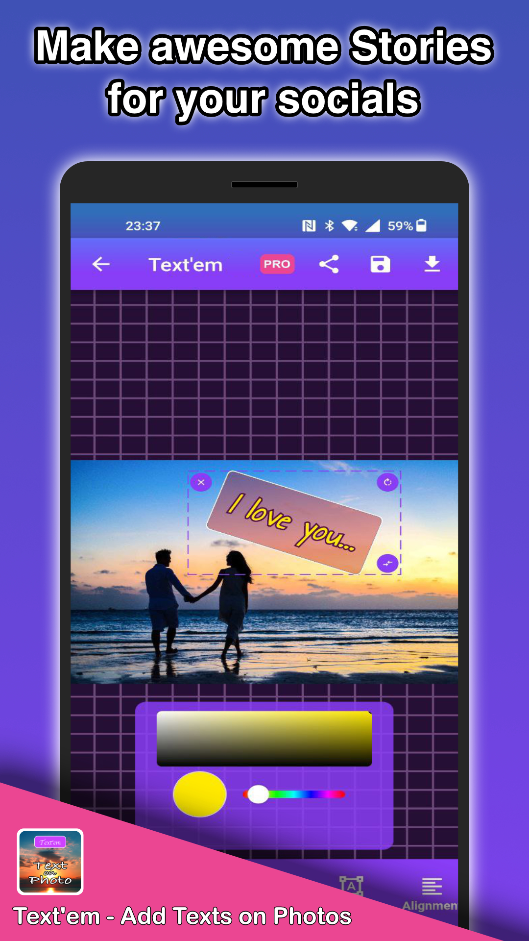 Textem Textem - Add Text to Photo - App on Amazon Appstore