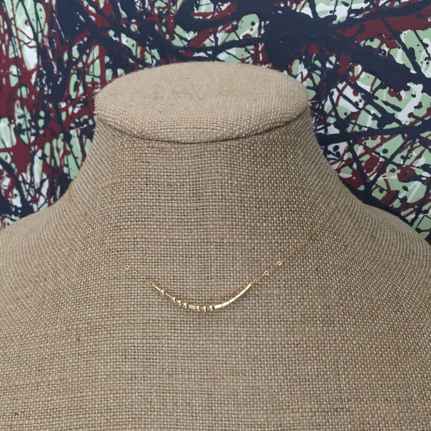 Custom Gold Filled Morse Code Necklace