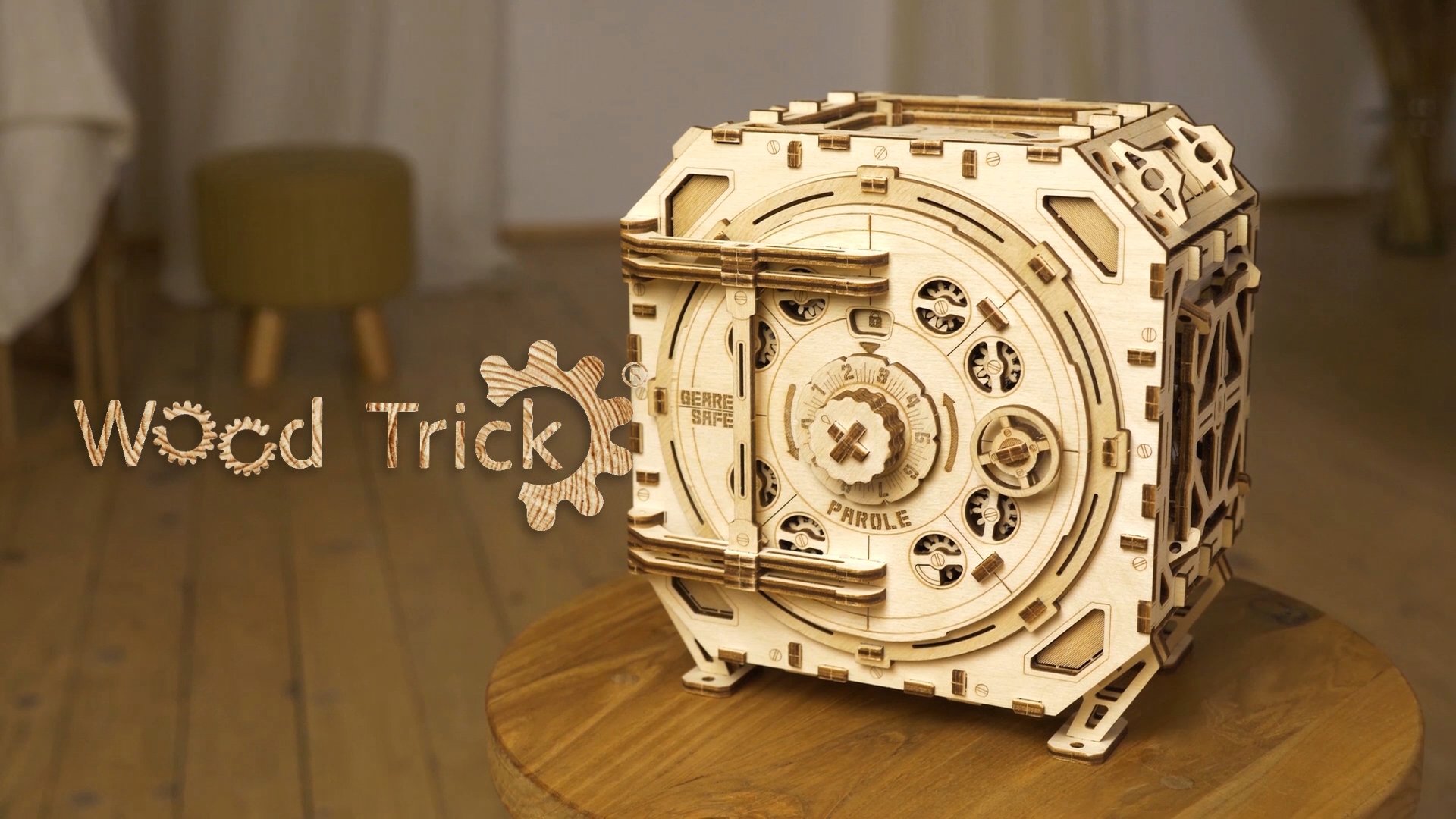 Wood Trick Safe Wooden Model Kit for Adults to Build - DIY Locker