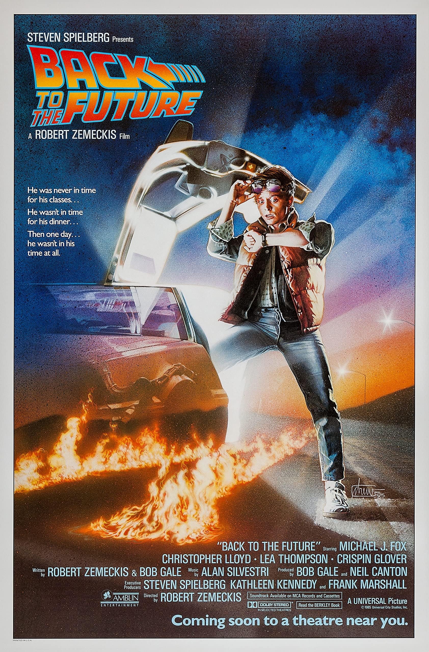 80s Classic Retro Vintage Movie Film Posters Poster Prints Wall Art Pictures (Back To The Future, A4 Poster)